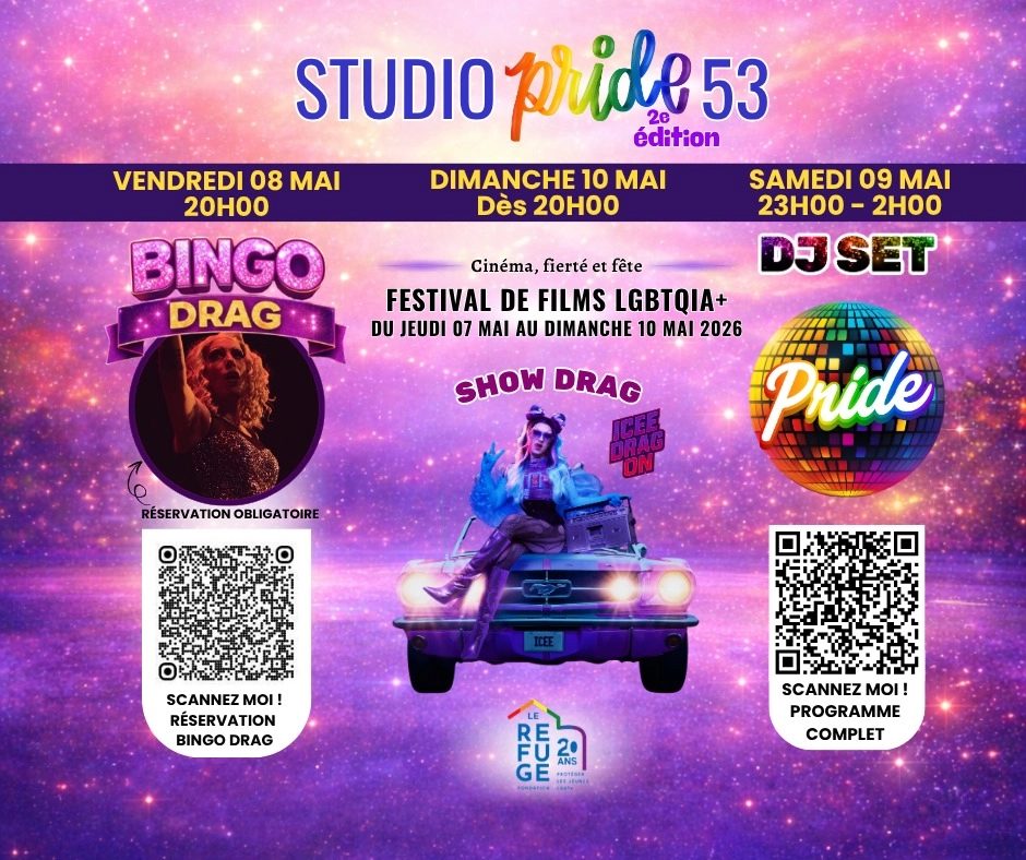 Studio Pride 53 – 2e édition : le festival qui célèbre toutes les fiertés ! 