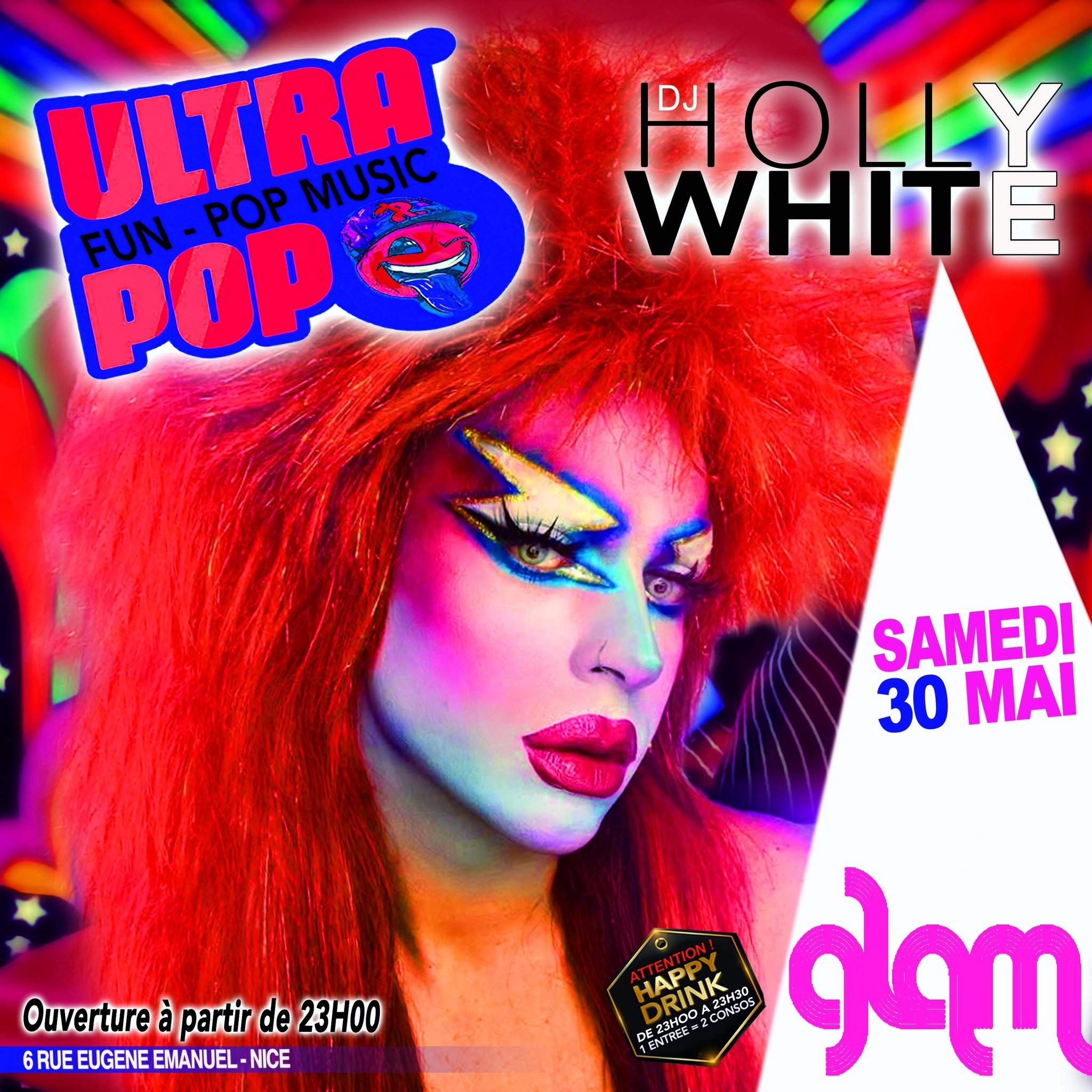 ULTRAPOP "DJ HOLLY WHITE"@GLAM