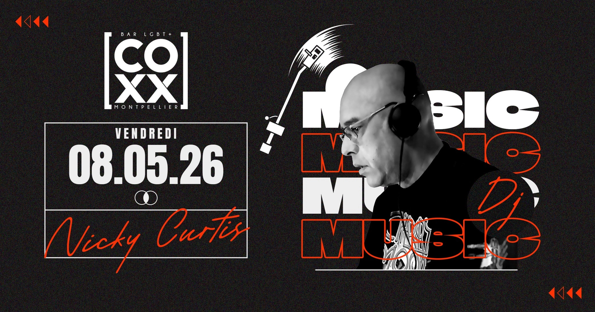 Vendredi 8 mai DJ Set Nicky CURTIS