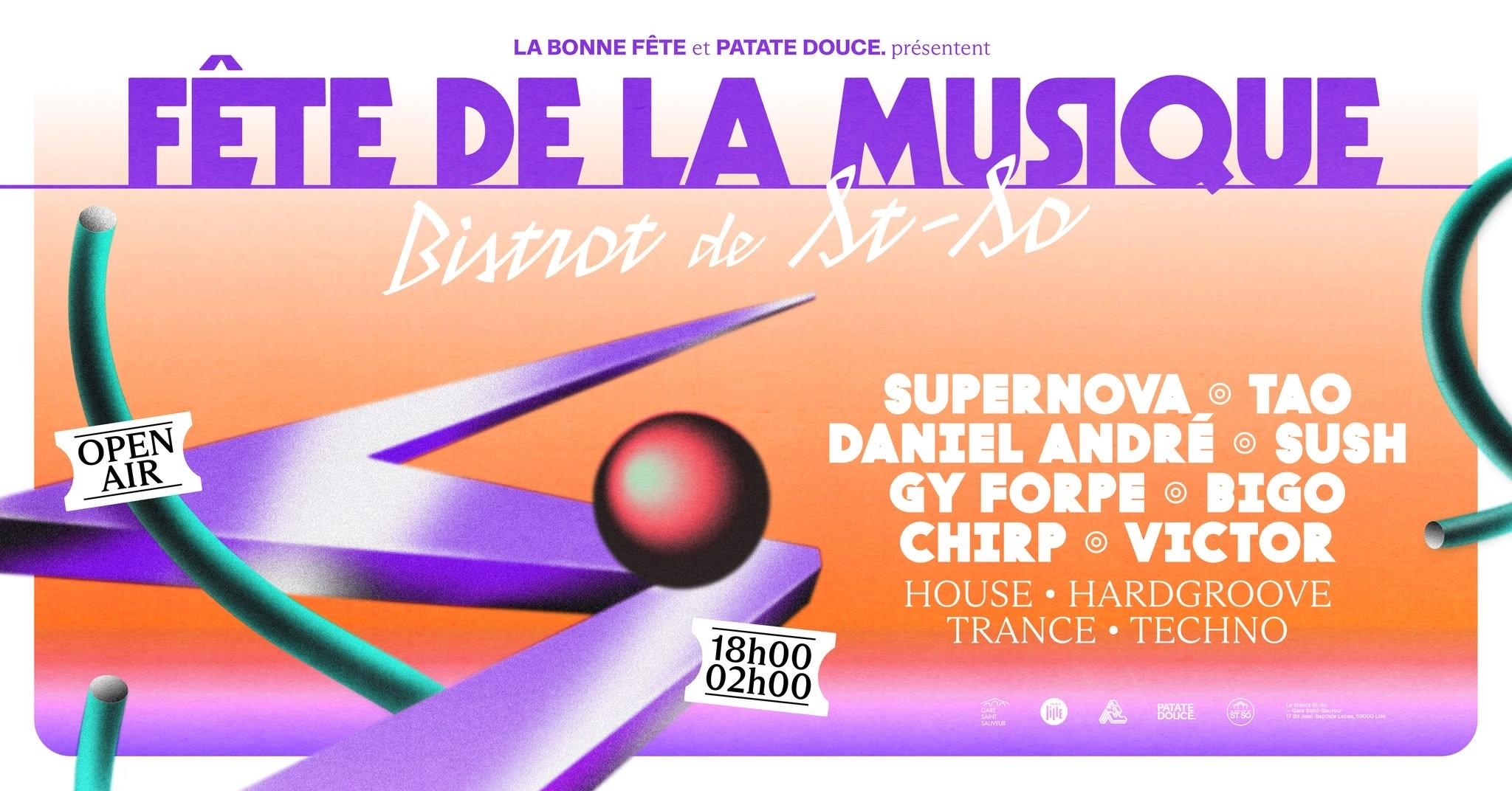 🎉 FÊTE DE LA MUSIQUE 🎉 LA BONNE FÊTE x PATATE DOUCE 🎉 GRATUIT