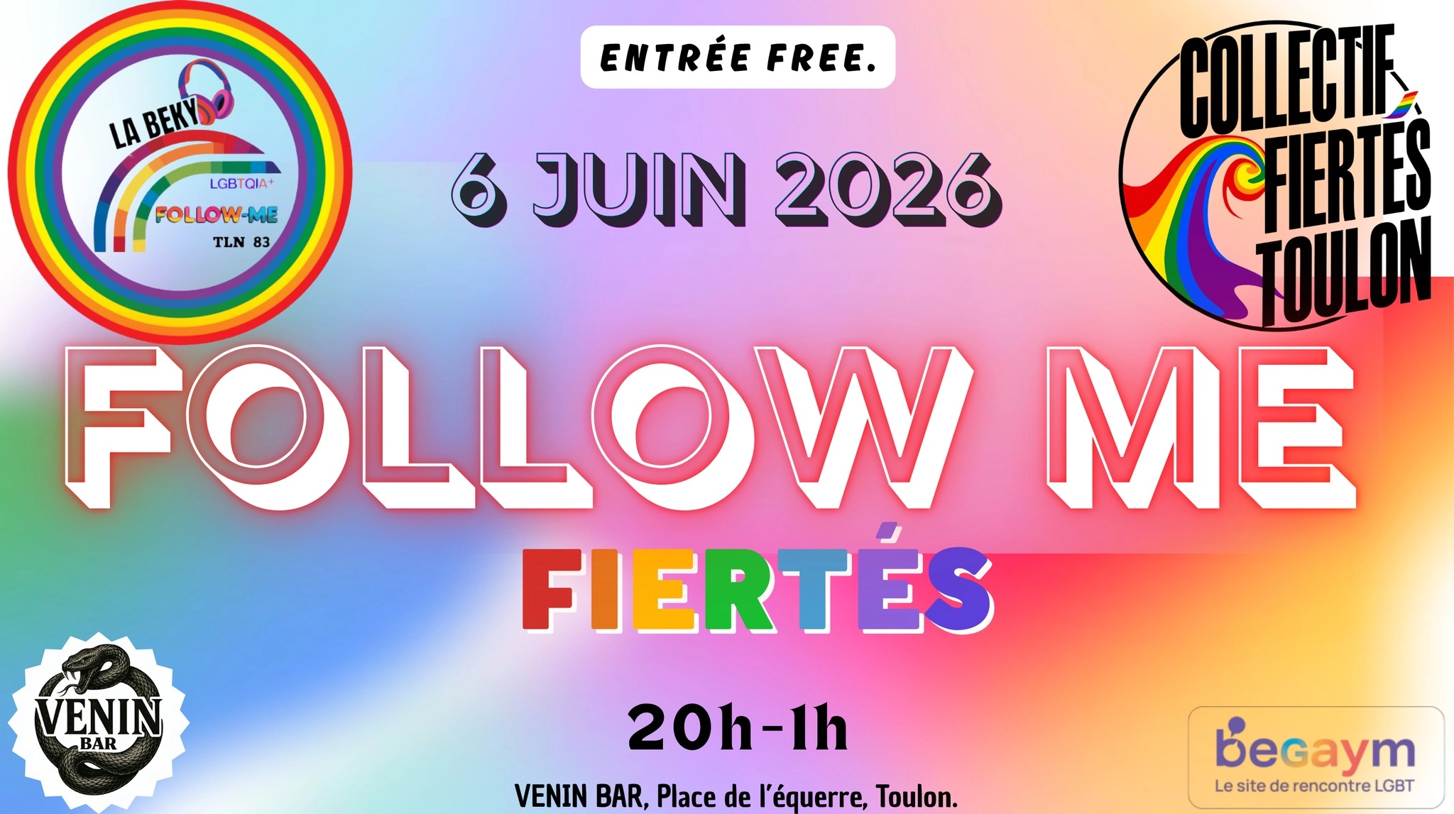 🏳️‍🌈🎉 Follow-Me Fiertés !!! 🌈Lgbtqia+🌈 Avec Dj La Beky‼️