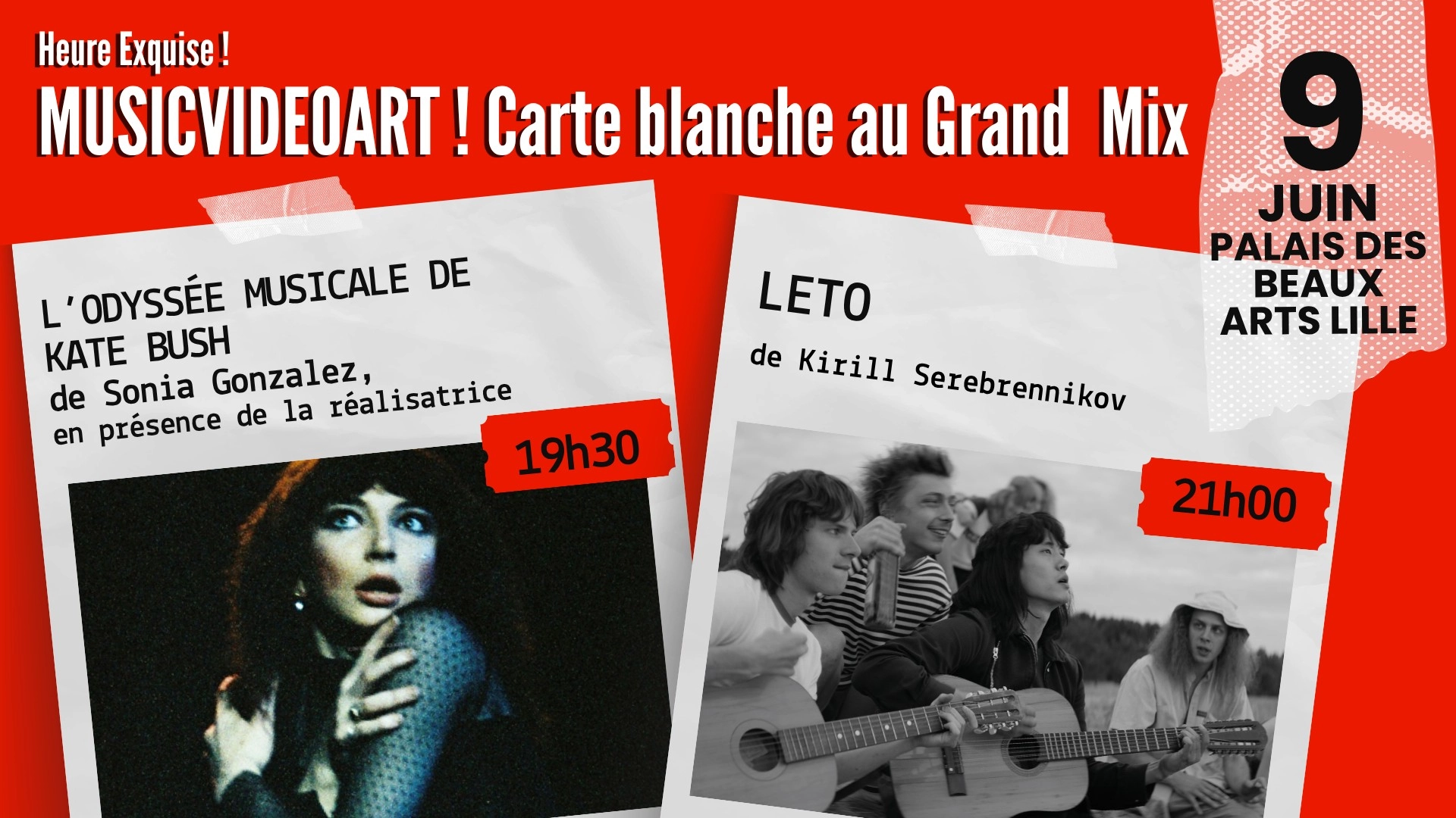 🎬 Projection MusicVideoArt ! Carte blanche au Grand Mix : L'Odyss&eacute;e musicale de Kate Bush + Leto