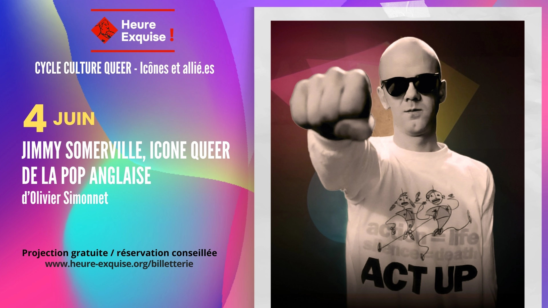 🏳️&zwj;🌈 Projection / Rencontre Heure Exquise ! 🎬 JIMMY SOMERVILLE, REBELLE QUEER DE LA POP ANGLAISE