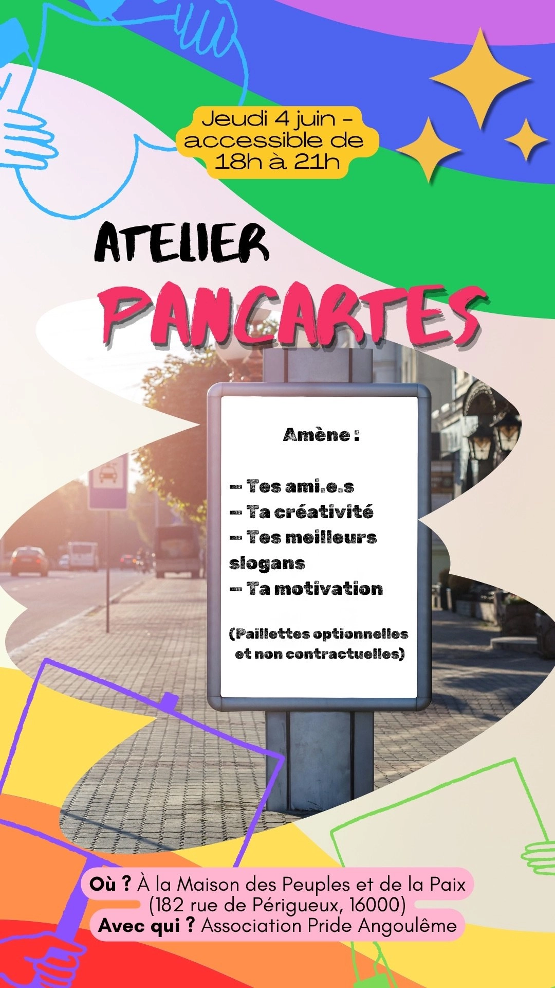 Atelier Pancartes - Pride Angoul&ecirc;me