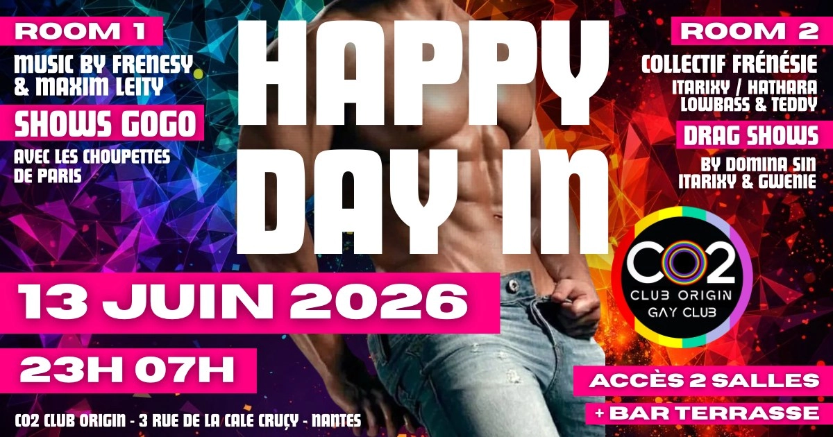 CO2 HAPPY DAY IN 2 Salles + Terrasse 6 djs