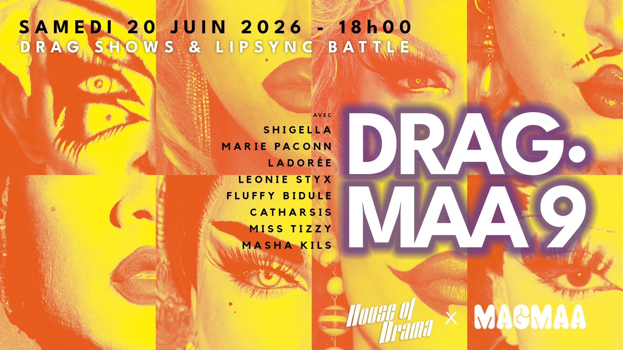 DRAG&middot;MAA 9 // Drag shows & Lipsync Battle