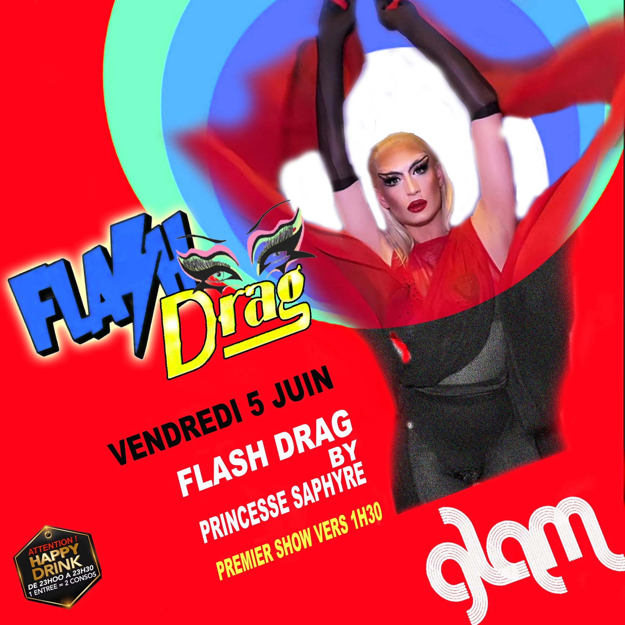 FLASH DRAG AVEC PRINCESSE SAPHYRE @ GLAM
