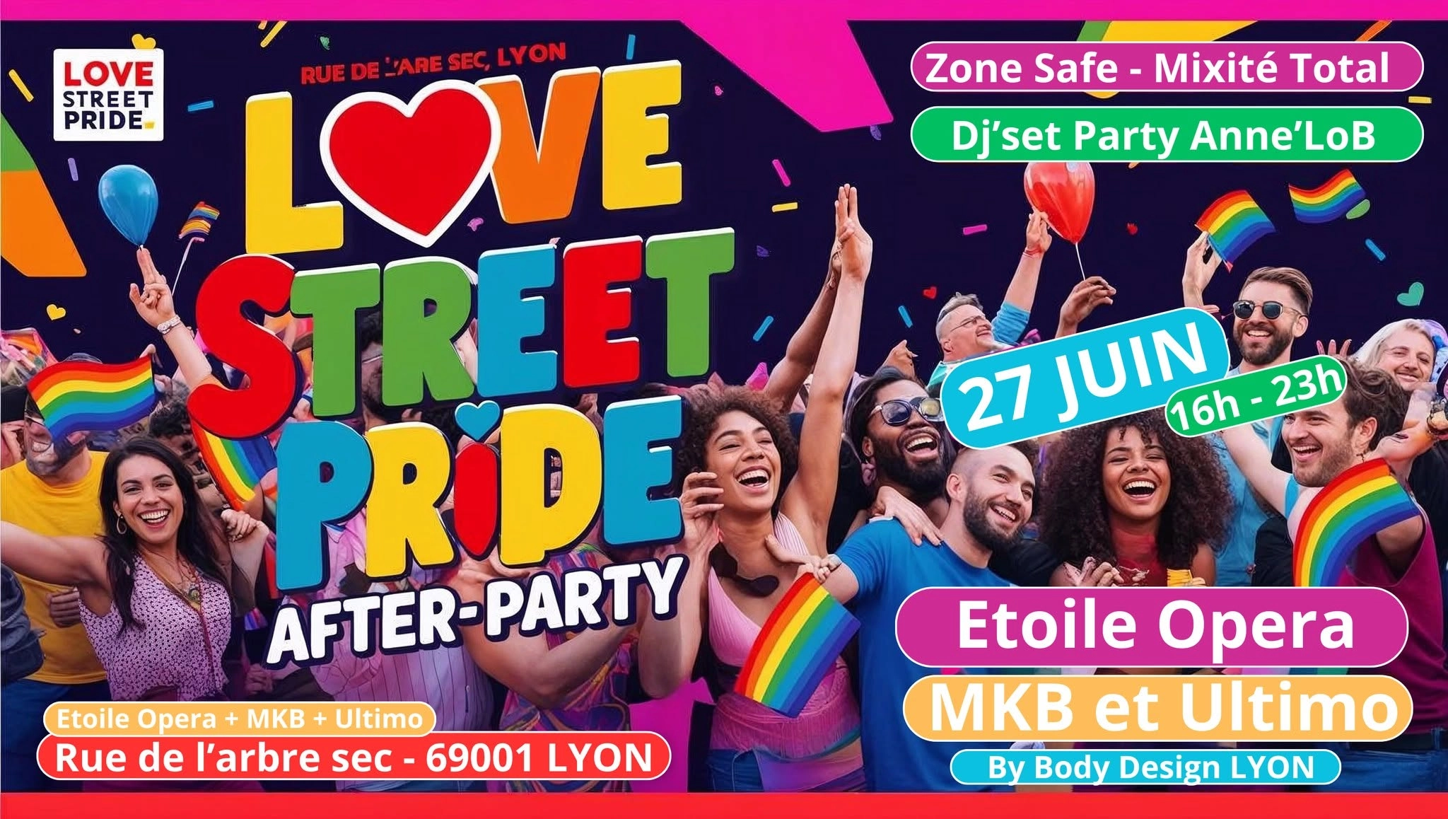 LOVE STREET PRIDE 2026 - Rue de l'arbre sec