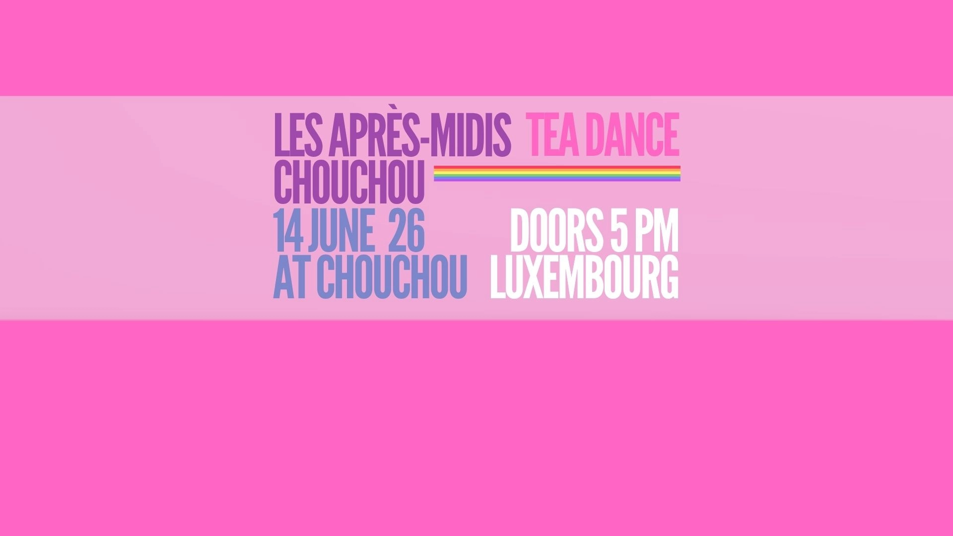 Les après-midis Chouchou Tea Dance
