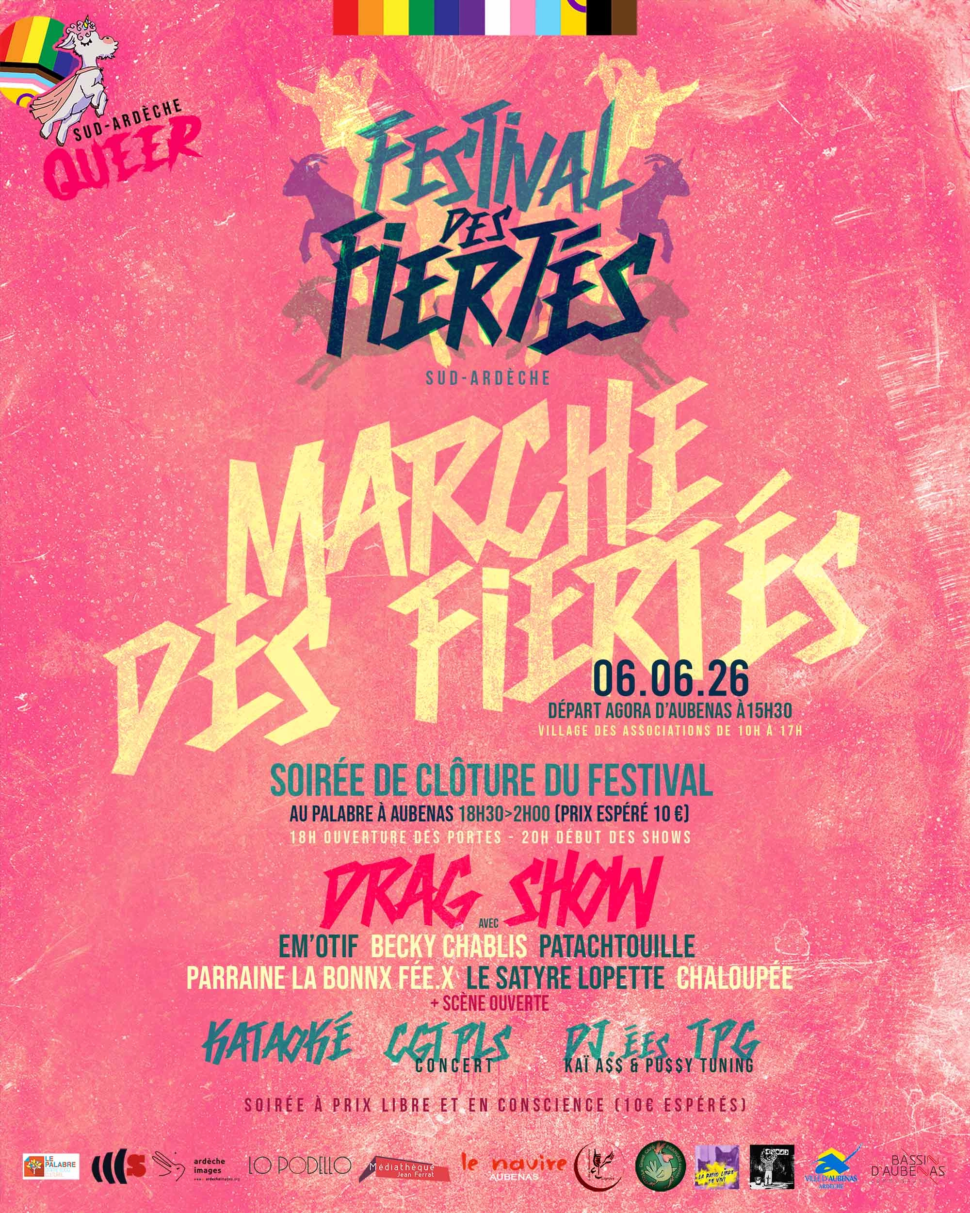MARCHE DES FIERTES et sa Soirée - FESTIVAL DES FIERTES