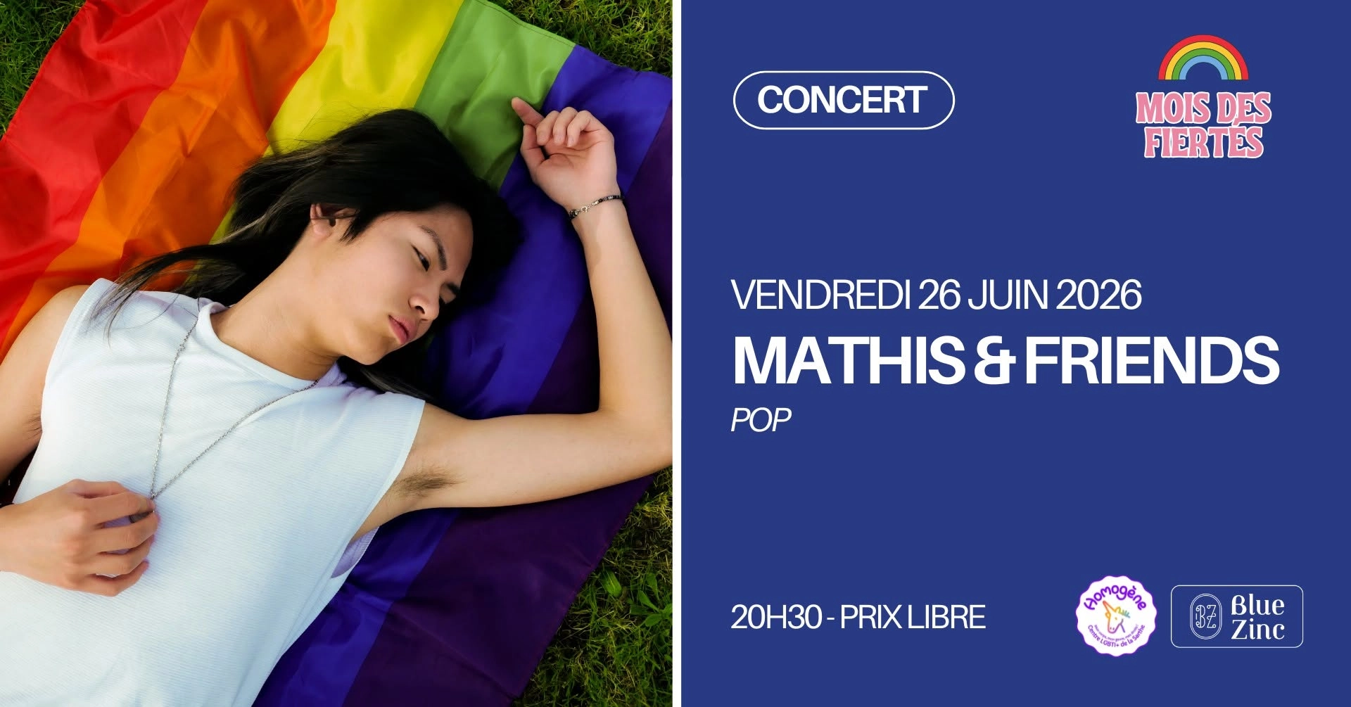 MATHIS & FRIENDS • MOIS DES FIERTÉS • Blue Zinc