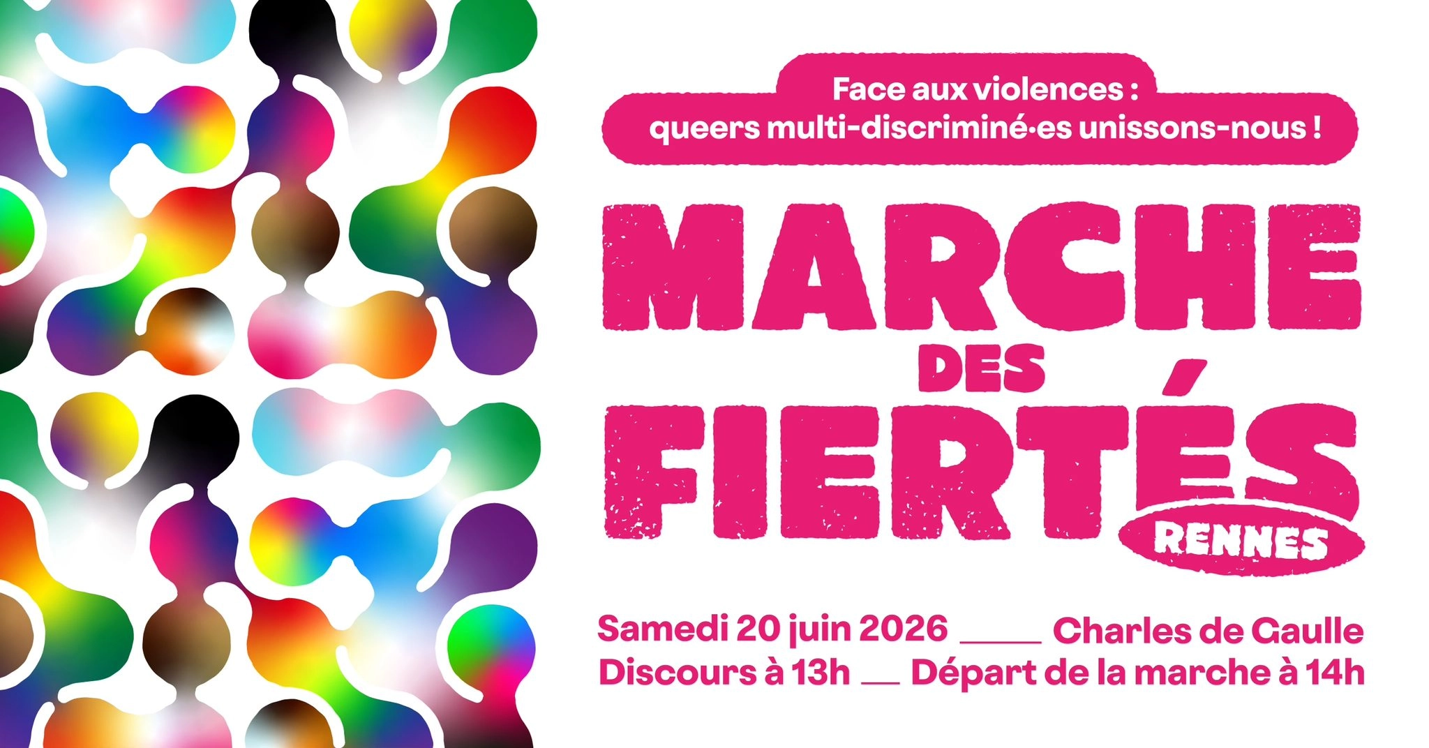 Marche des fiert&eacute;s Rennes 2026