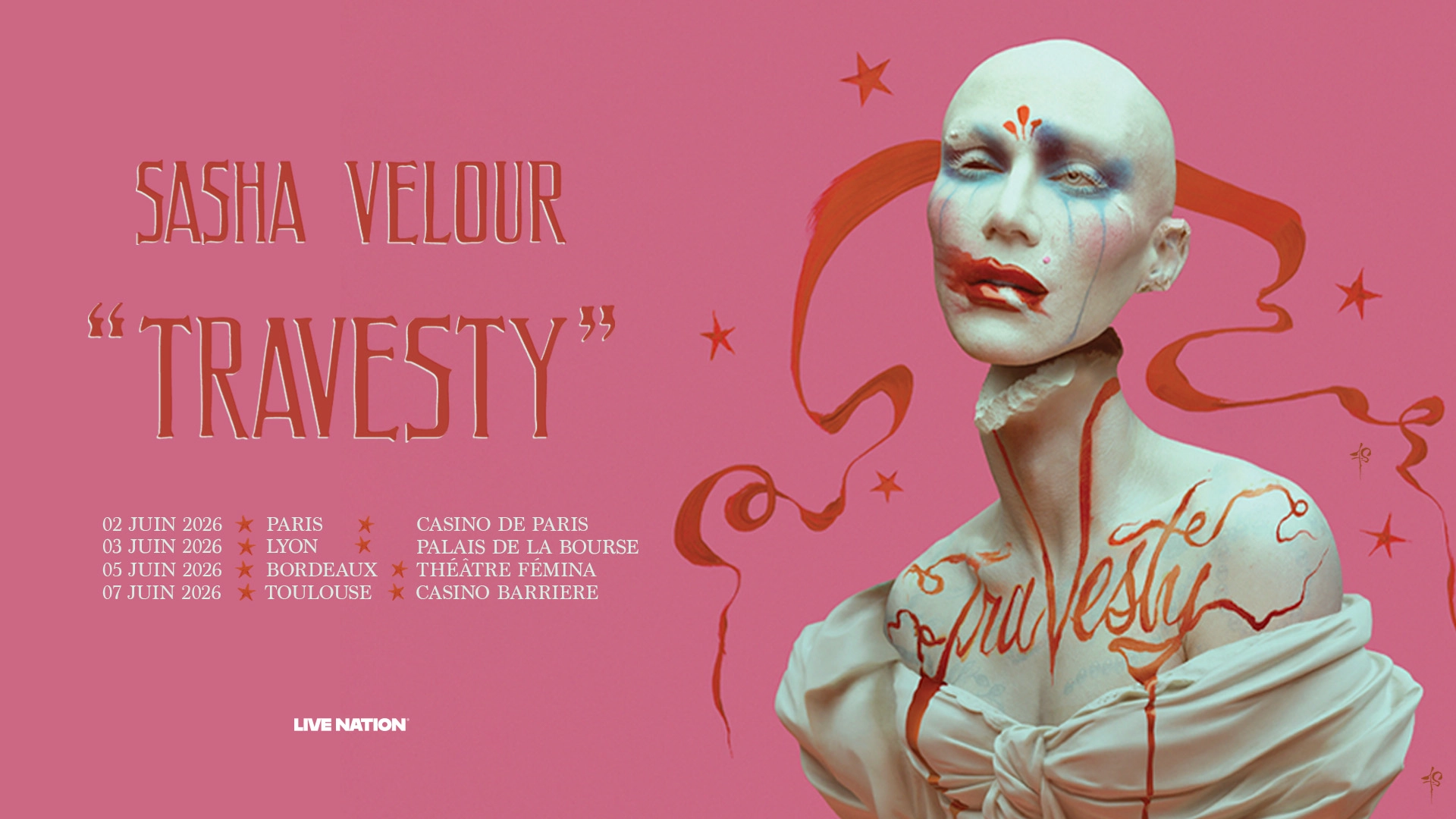 SASHA VELOUR | Casino Barri&egrave;re, Toulouse - 7 juin 2026