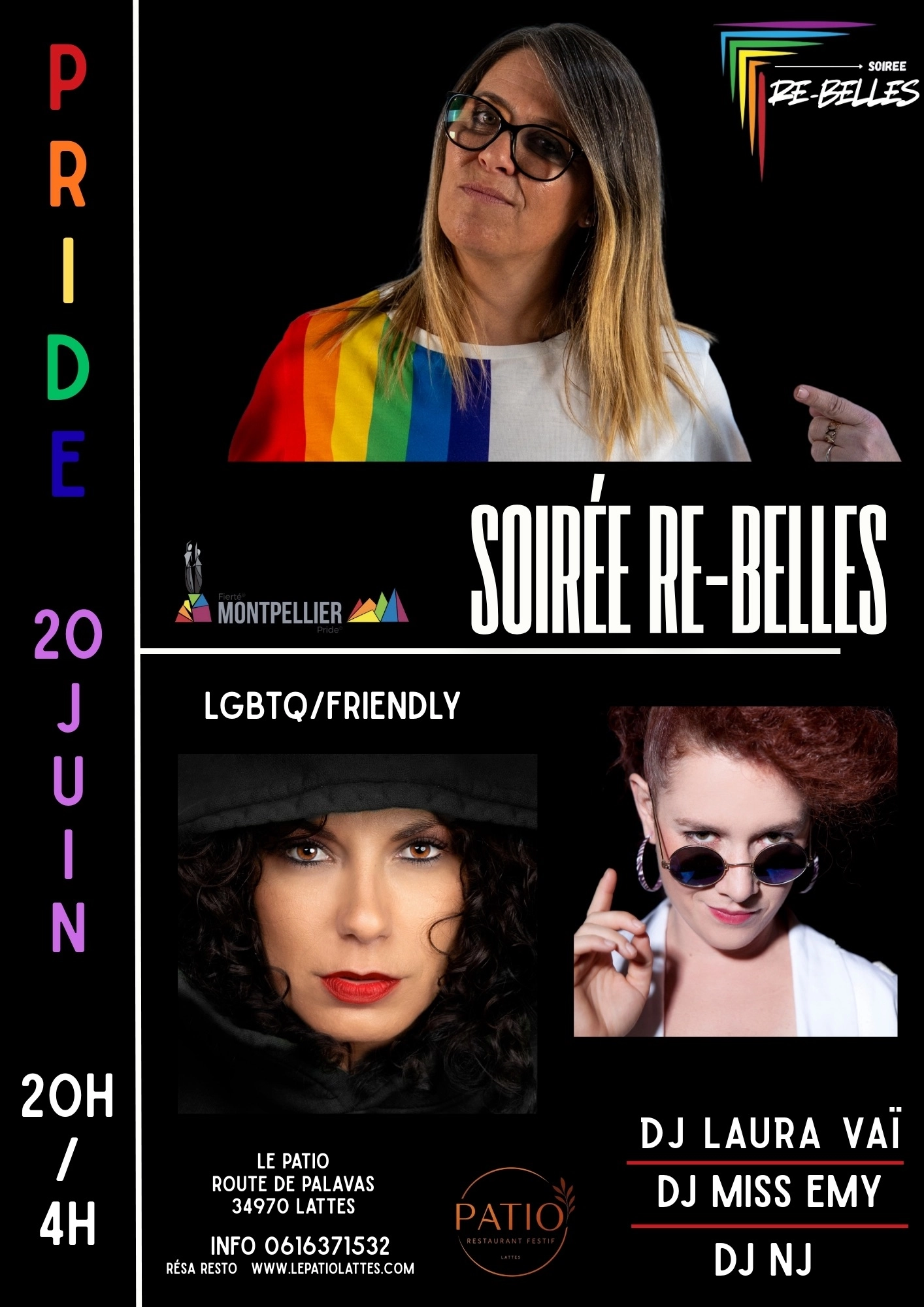 Soir&eacute;e Re-Belles LGBTQ&FRIENDLY Pride 20Juin 20h/4h