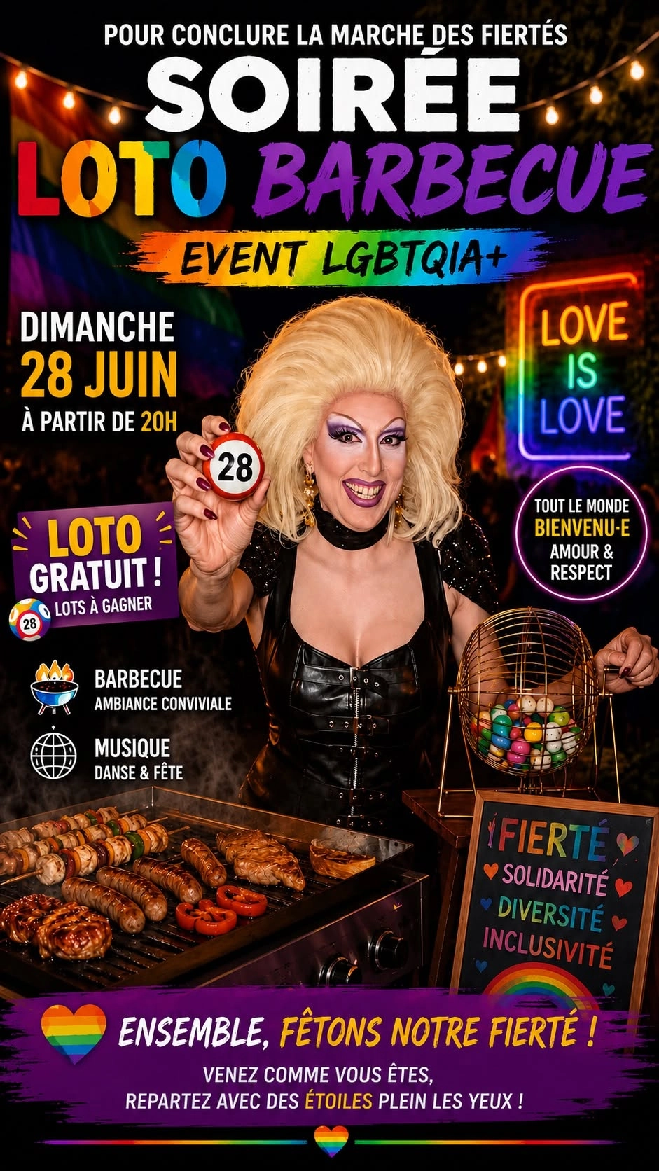 Soir&eacute;e loto & barbecue 