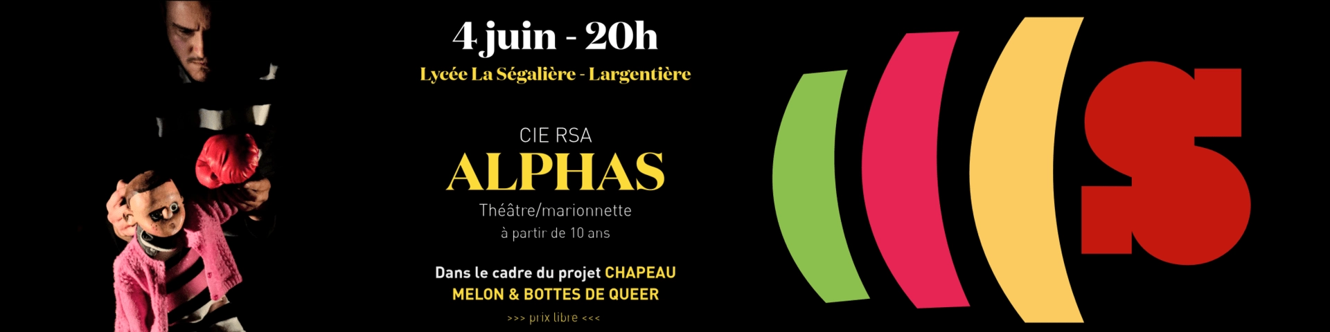 Spectacle COLÉRIQUE - cie RSA - Festival CHAPEAU MELON ET BOTTES DE QUEER + FESTIVAL DES FIERTES 