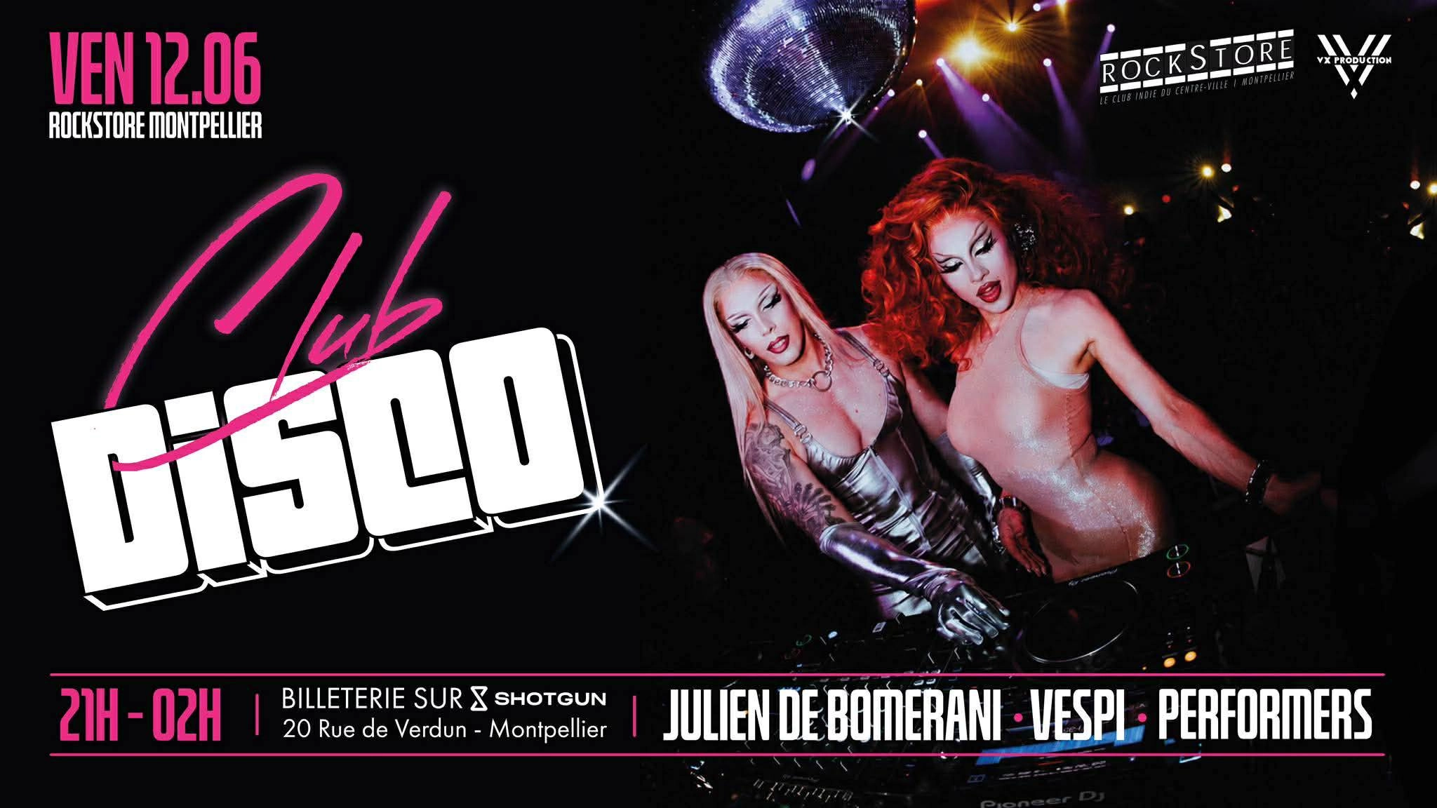 VEN 12/06 - CLUB DISCO - ROCKSTORE