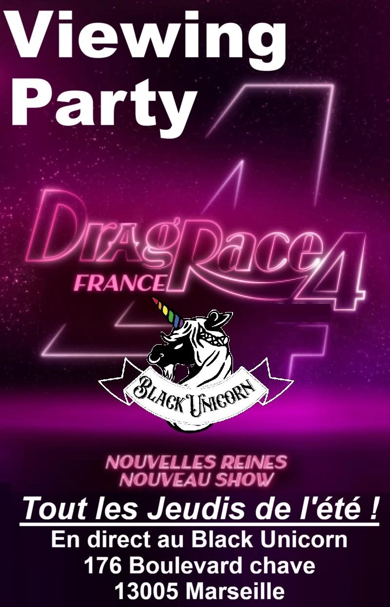 👑" Viewing Party Drag Race Saison 4 Episode 3 " 🌈 au Black Unicorn