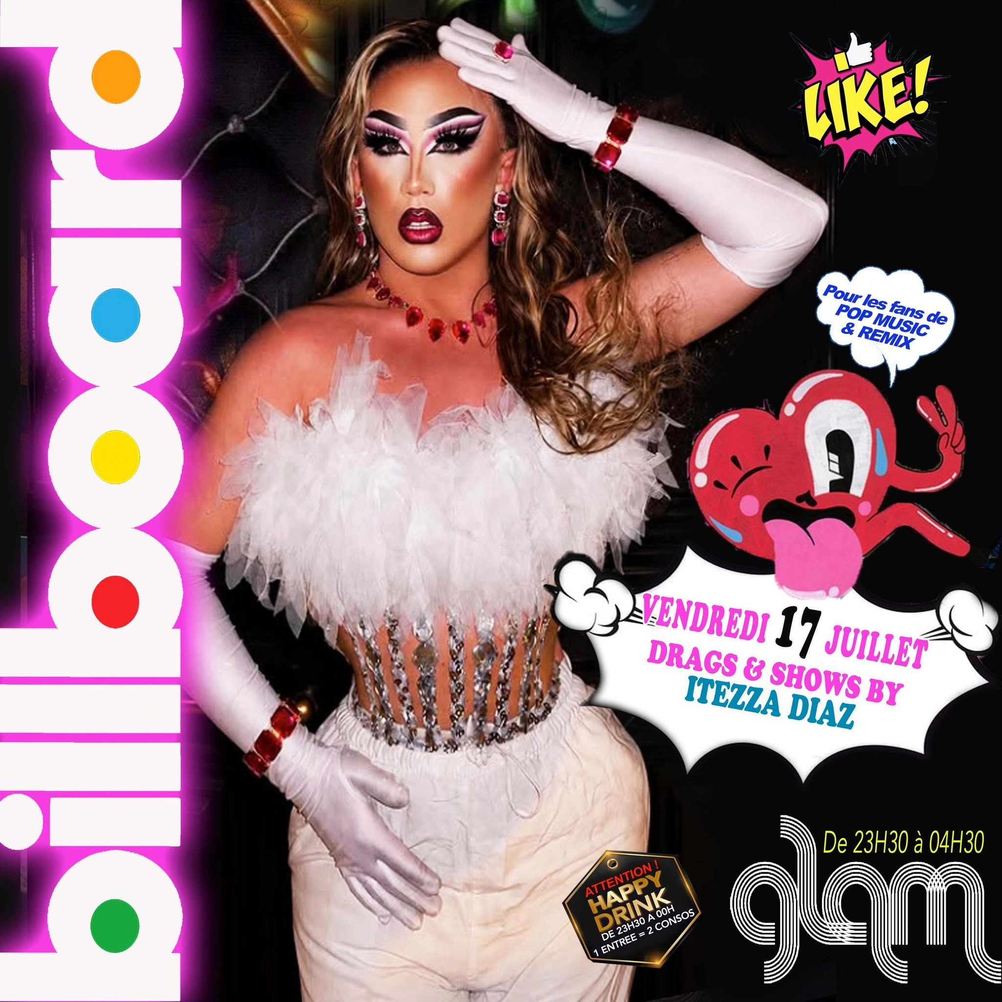 BILLBOARD avec ITEZZA DIAZ @ GLAM
