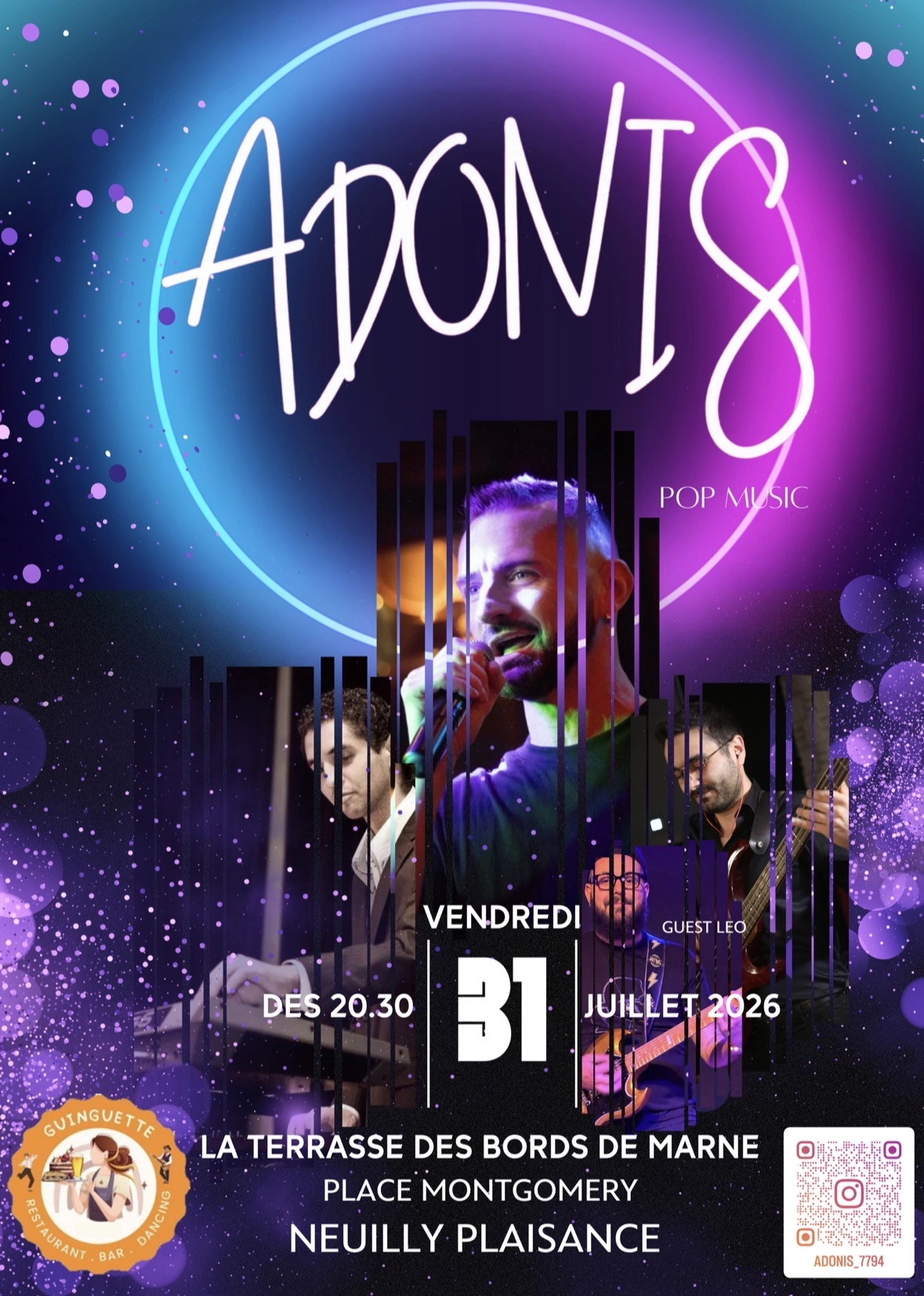 Concert pop vari&eacute;t&eacute;s ADONIS 
