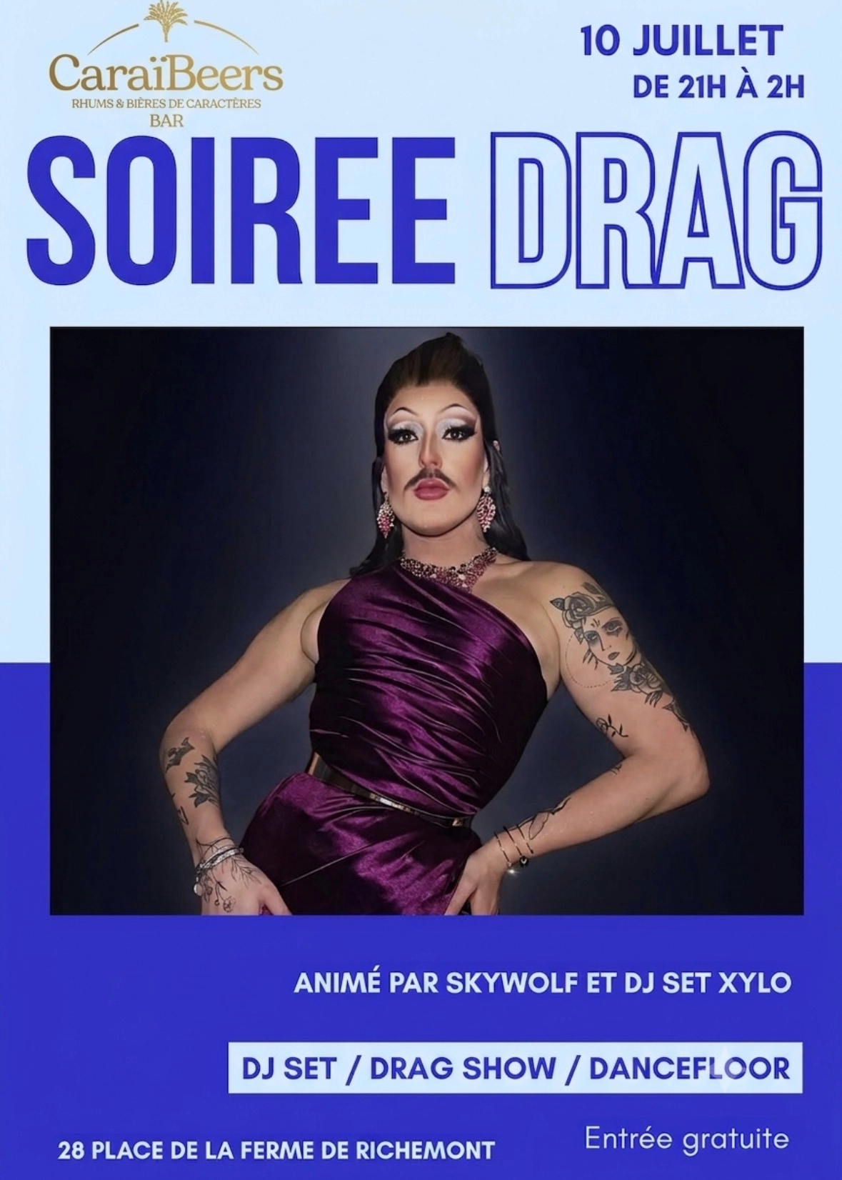 Show Drag Skywolf + DJ Set avec DJ Xylo
