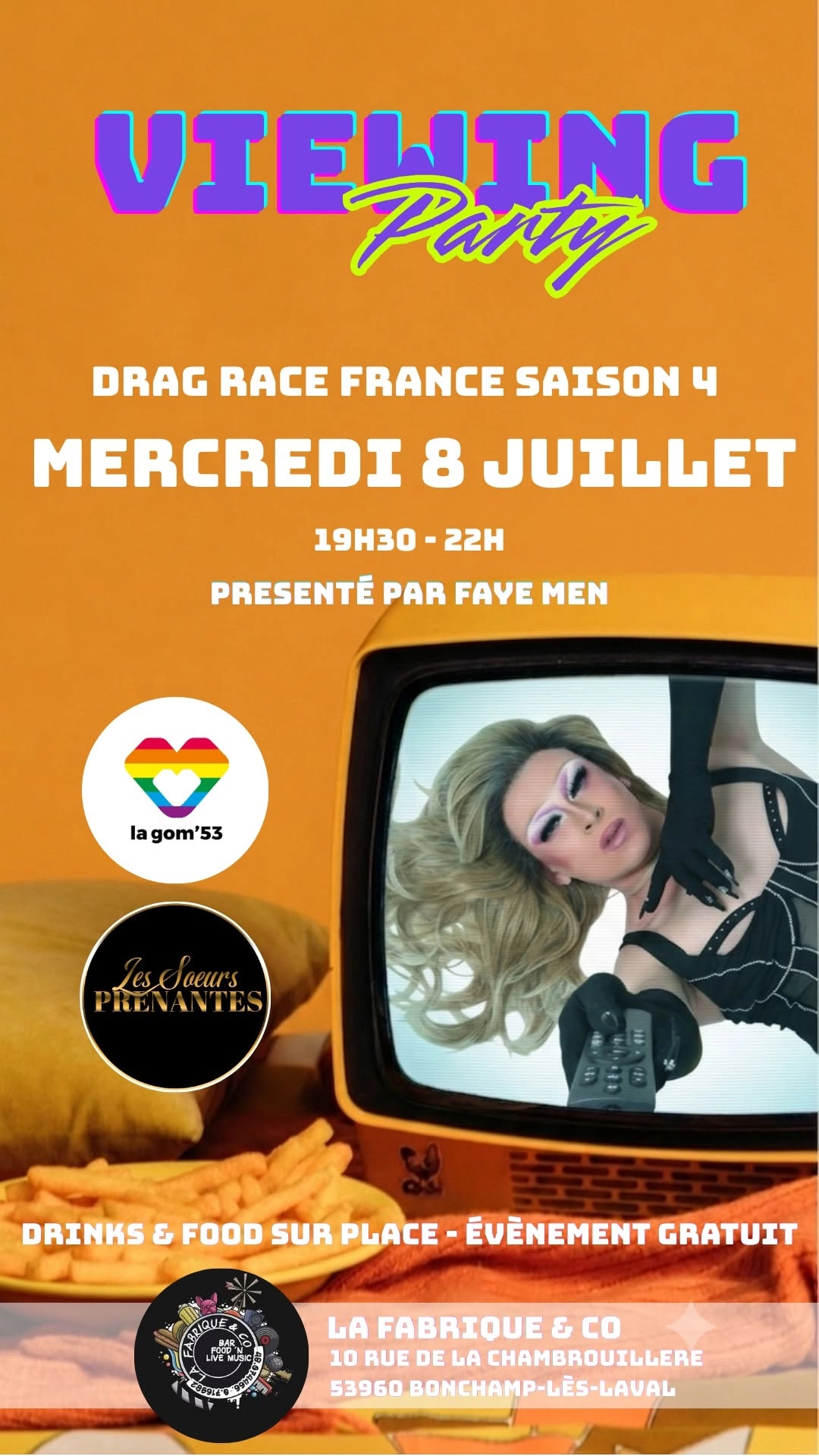 VIEWING PARTY DRAG RACE FRANCE SAISON 4