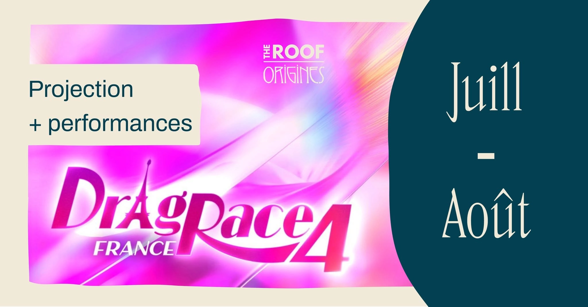 🎞️ Cet &eacute;t&eacute;, on reprend les projections de Drag Race France &agrave; l'H&ocirc;tel Dieu ⭐
