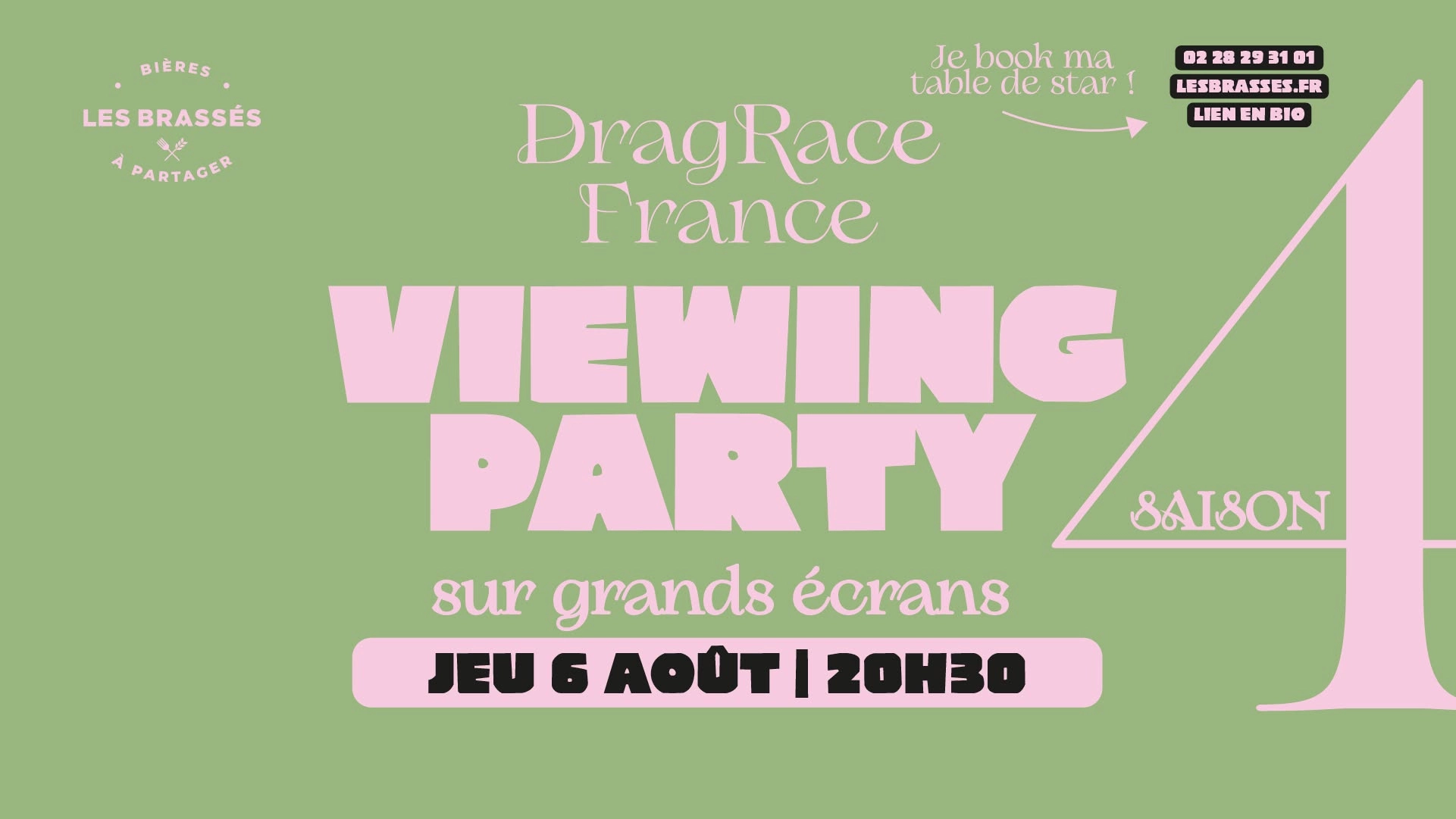 Drag Race France S04 - Viewing Party (&Eacute;pisode 5) | Les Brass&eacute;s
