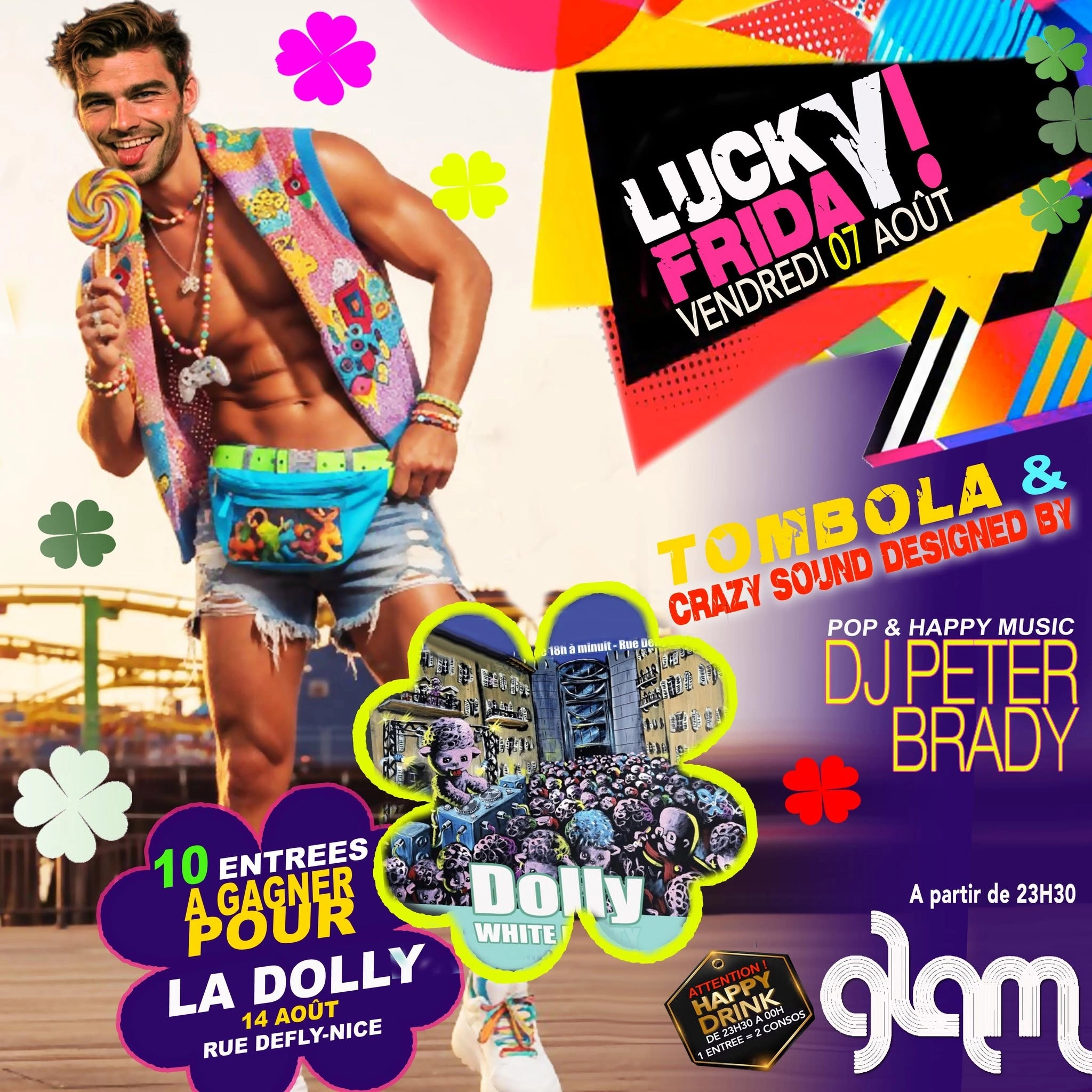 LUCKY FRIDAY " TOMBOLA" @ GLAM