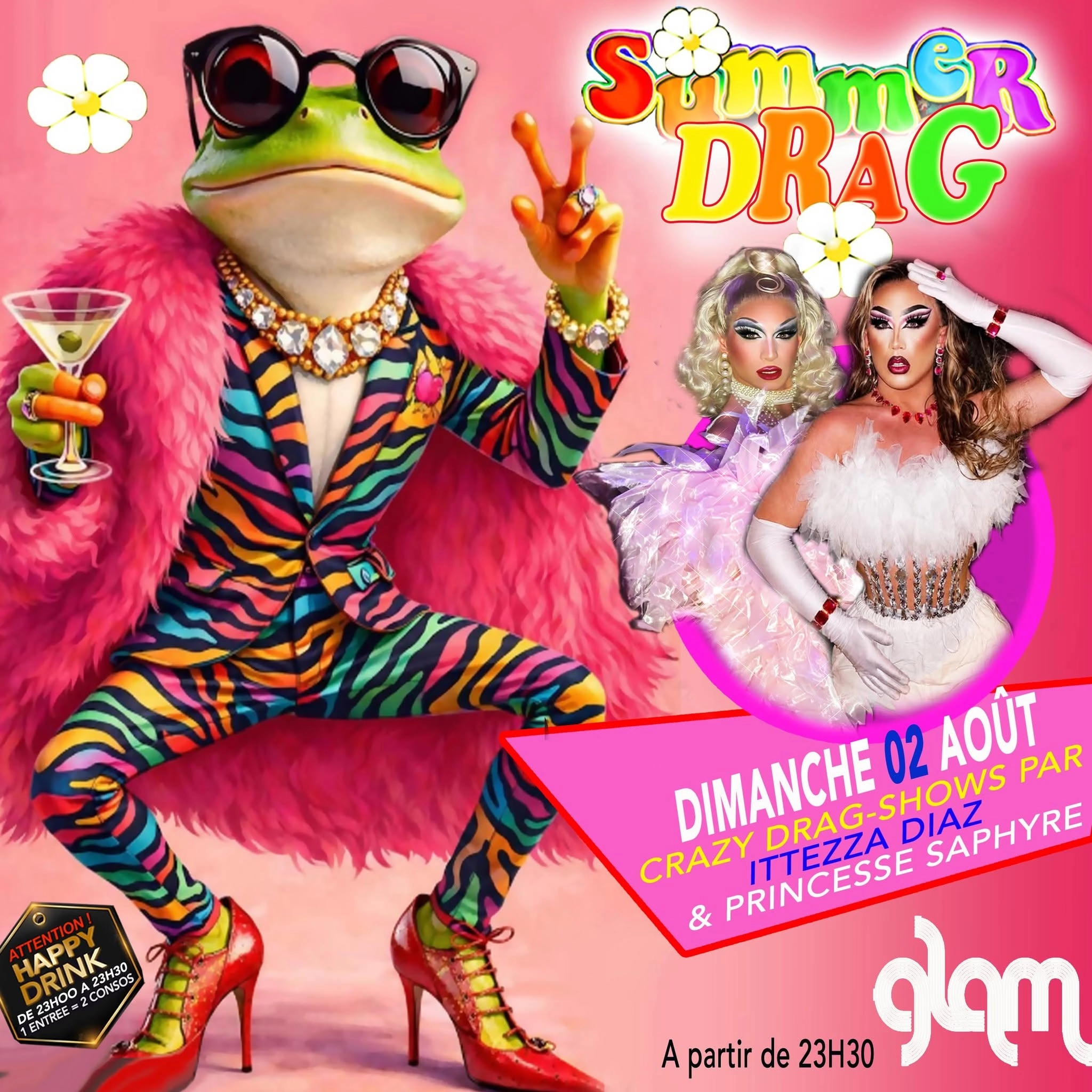 SUMMER DRAG  DRAGSHOWS@ GLAM