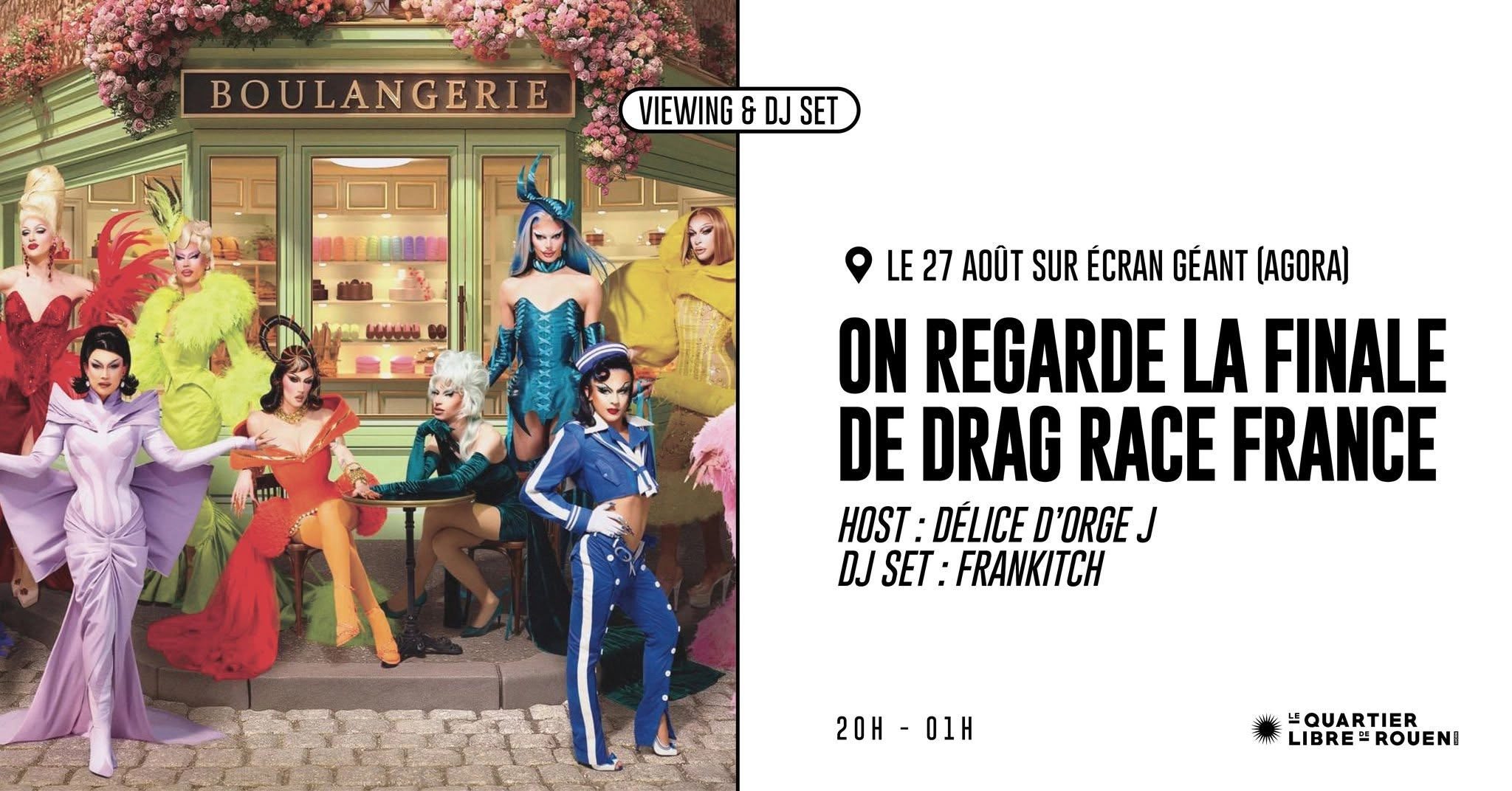 VIEWING PARTY + DJ SET - FINALE DRAG RACE FRANCE