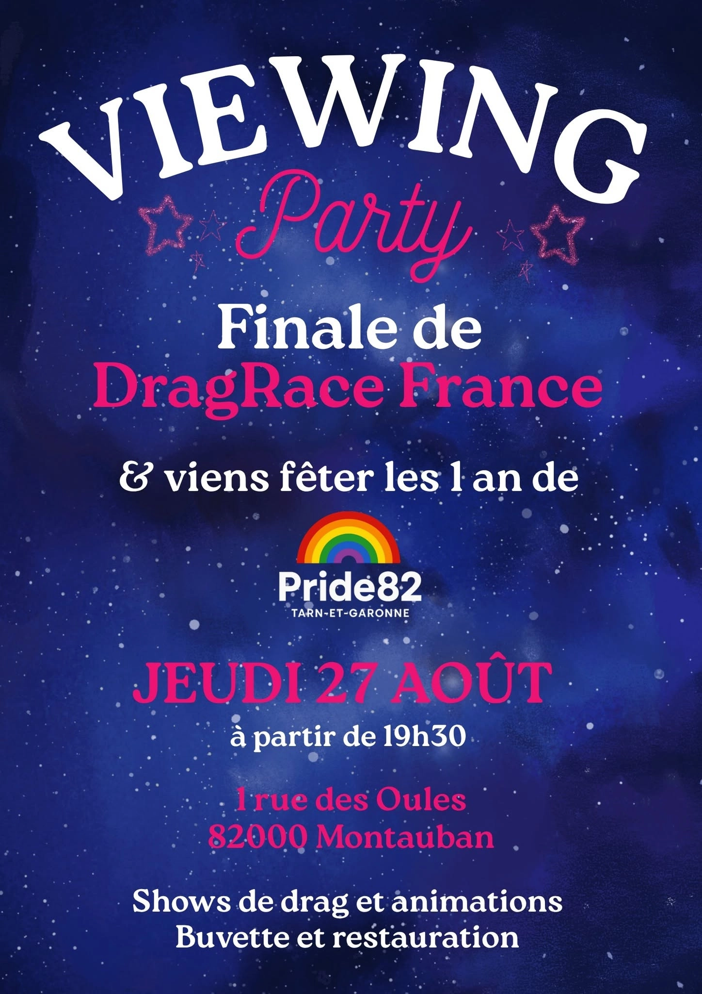 Viewing Party Finale DragRace France 👑