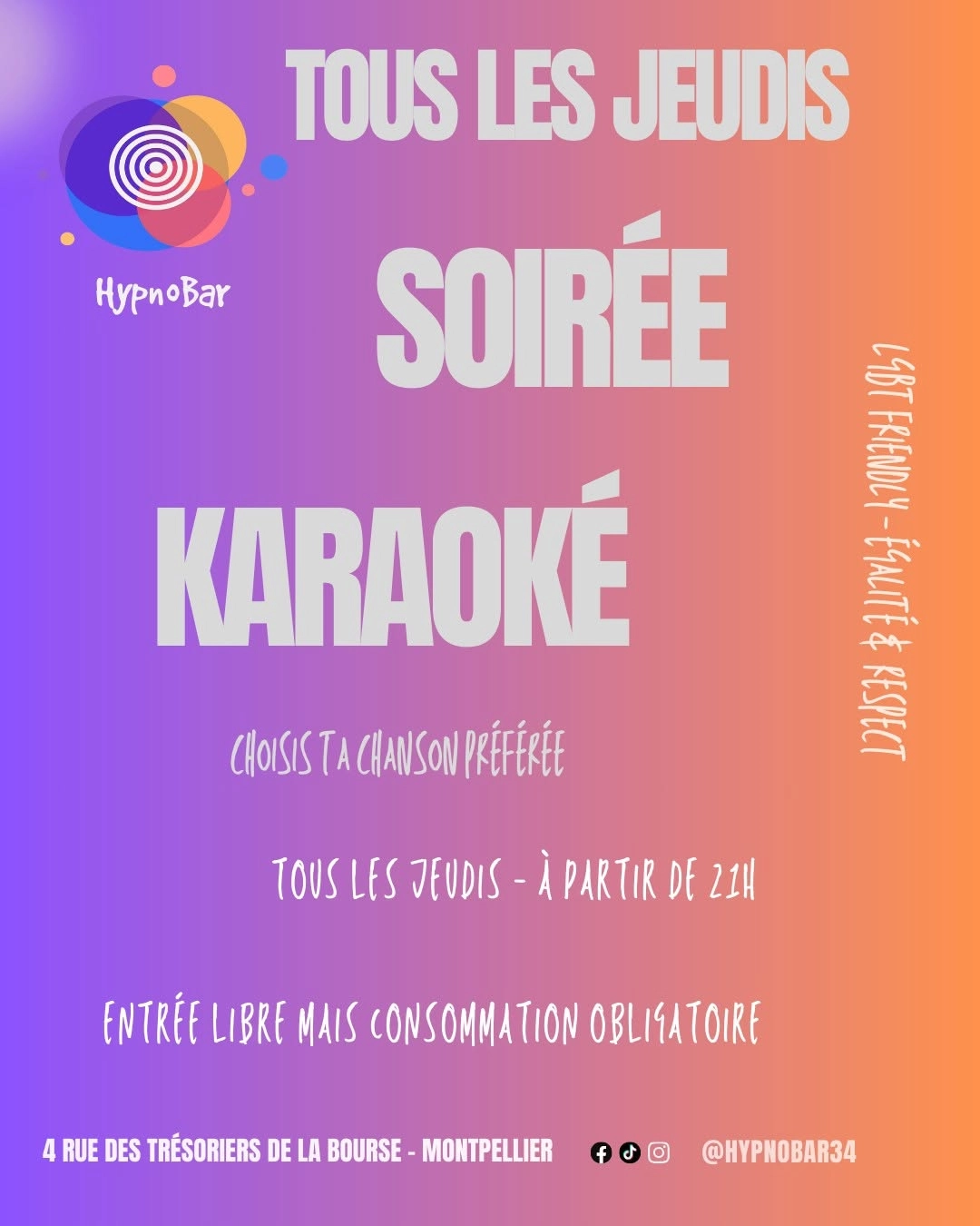 soir&eacute;e karaok&eacute; 