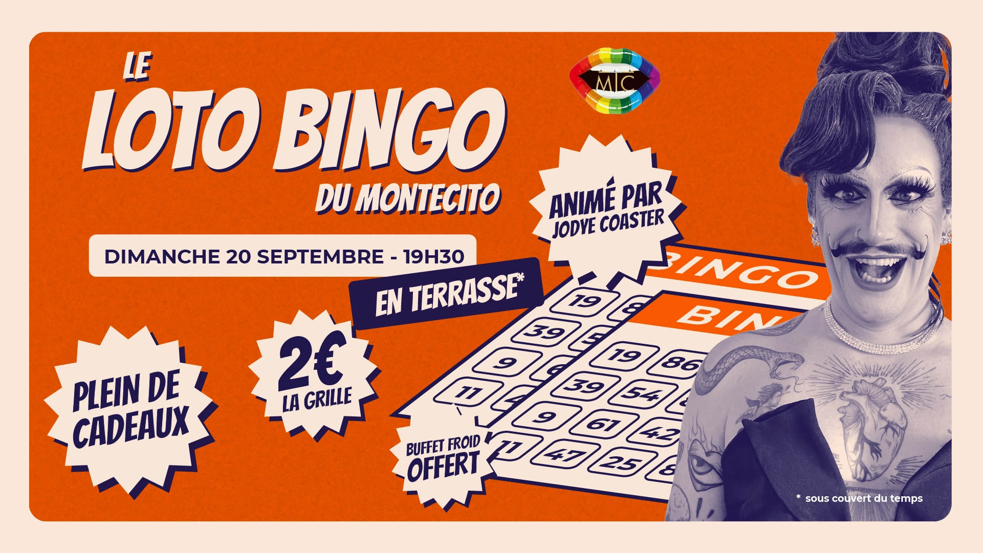 LOTO BINGO DU MONTECITO avec Jodye Coaster