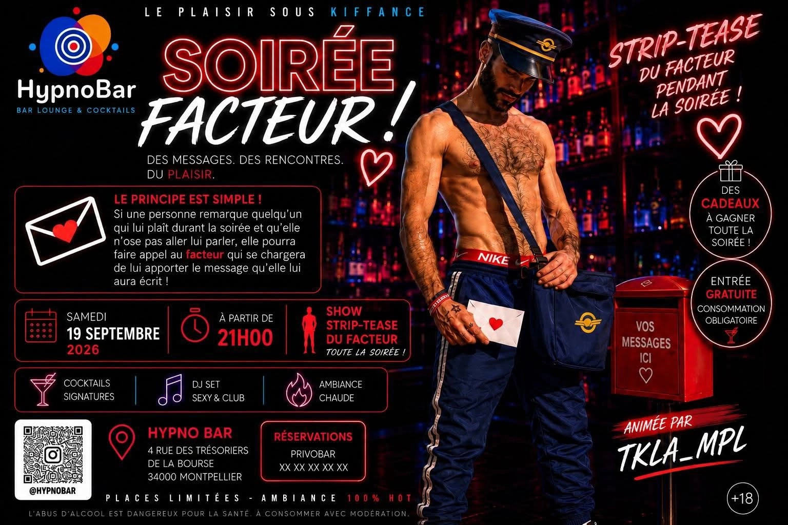 soir&eacute;e facteur 