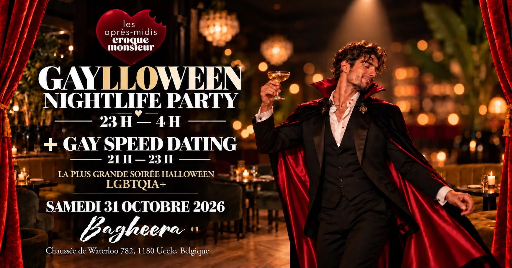 🦇 SATURDAY GAYLLOWEEN by La Croque  31.10 🎃 @Bagheera