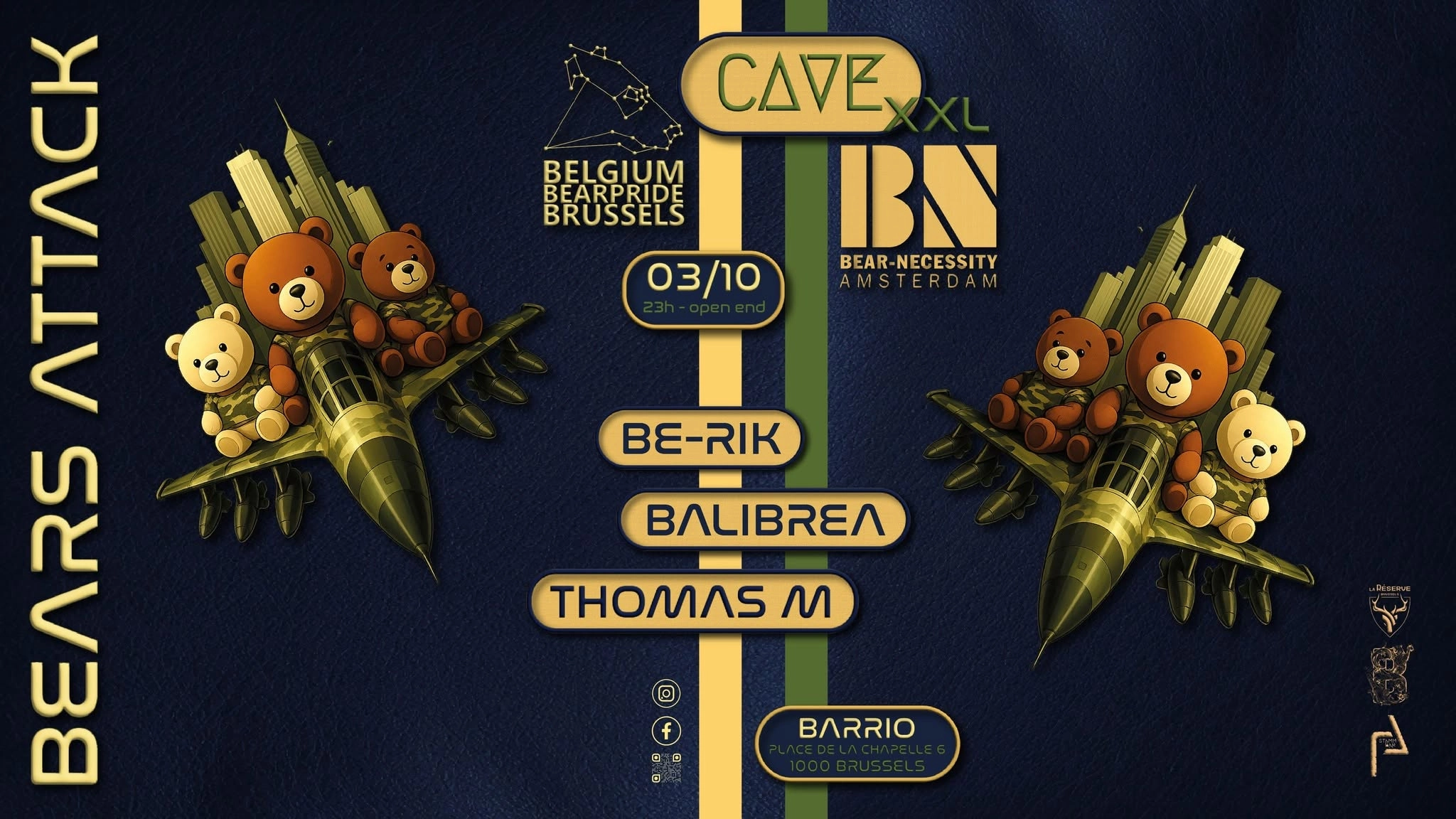 CAVE invites Bear-Necessity - Bears Attack