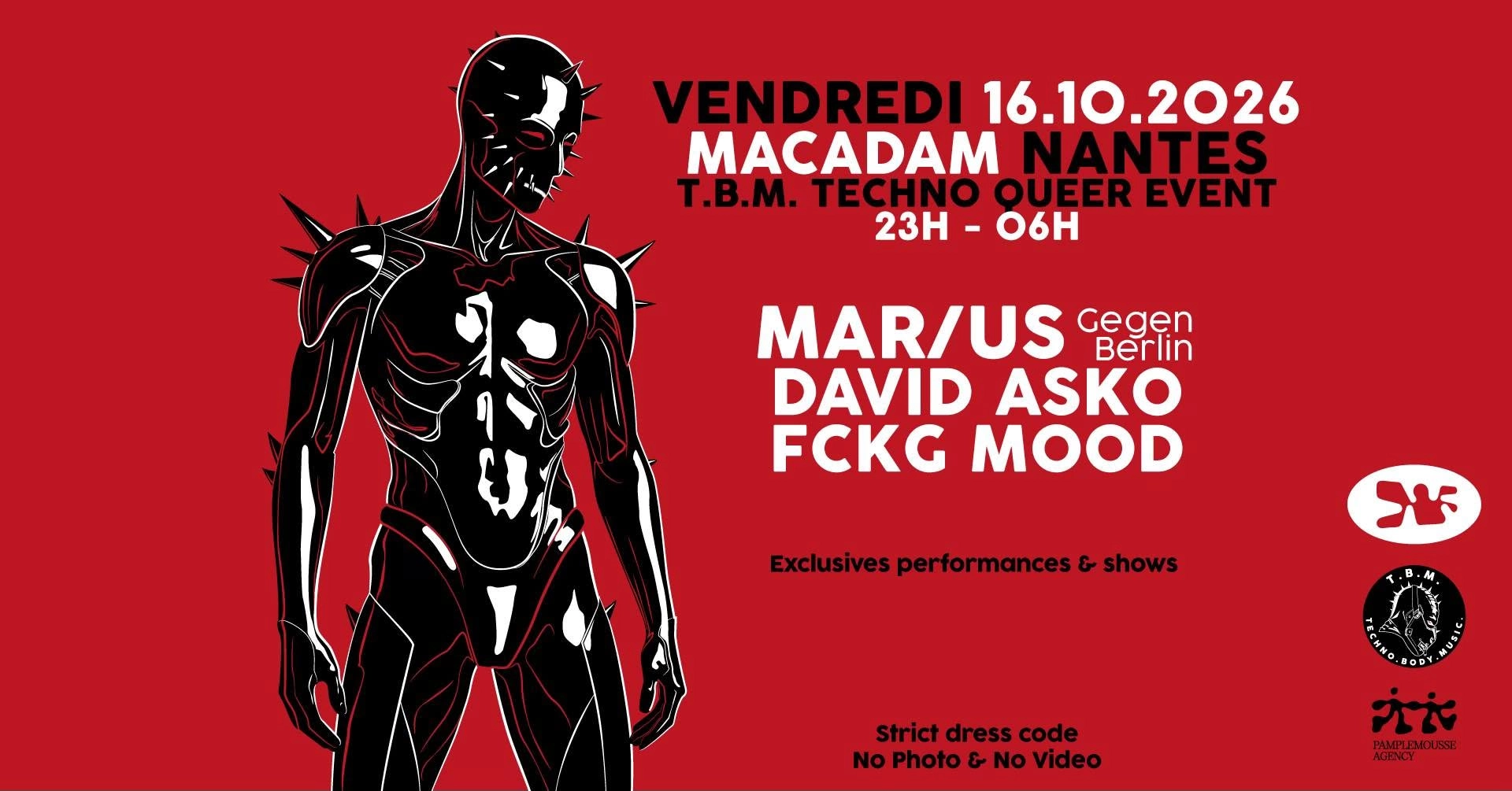 TBM w MAR/US (Gegen, Berlin), David Asko, Fckg Mood (Macadam, Nantes)