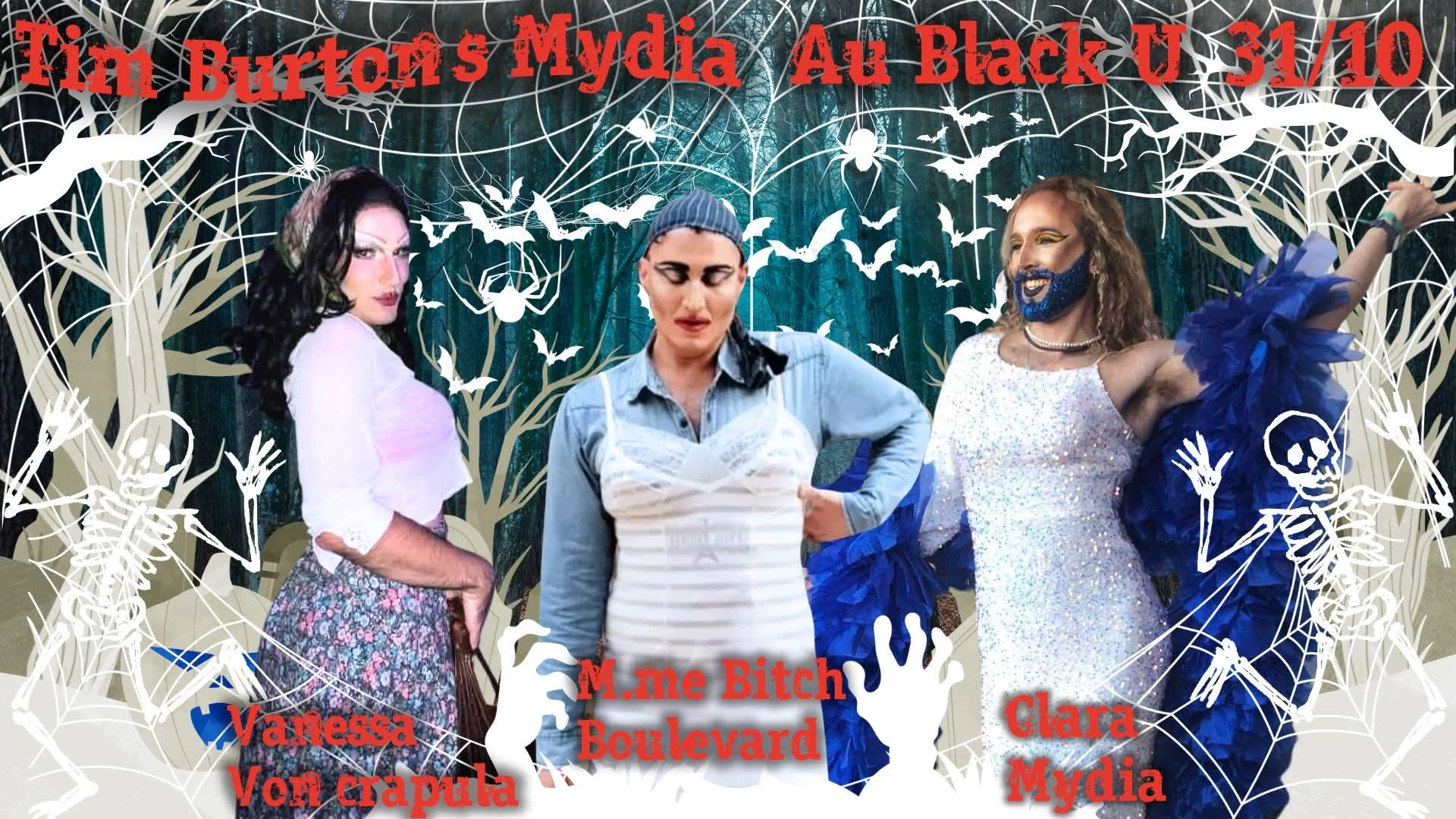 Tim Burton's Mydia (drag show halloween)