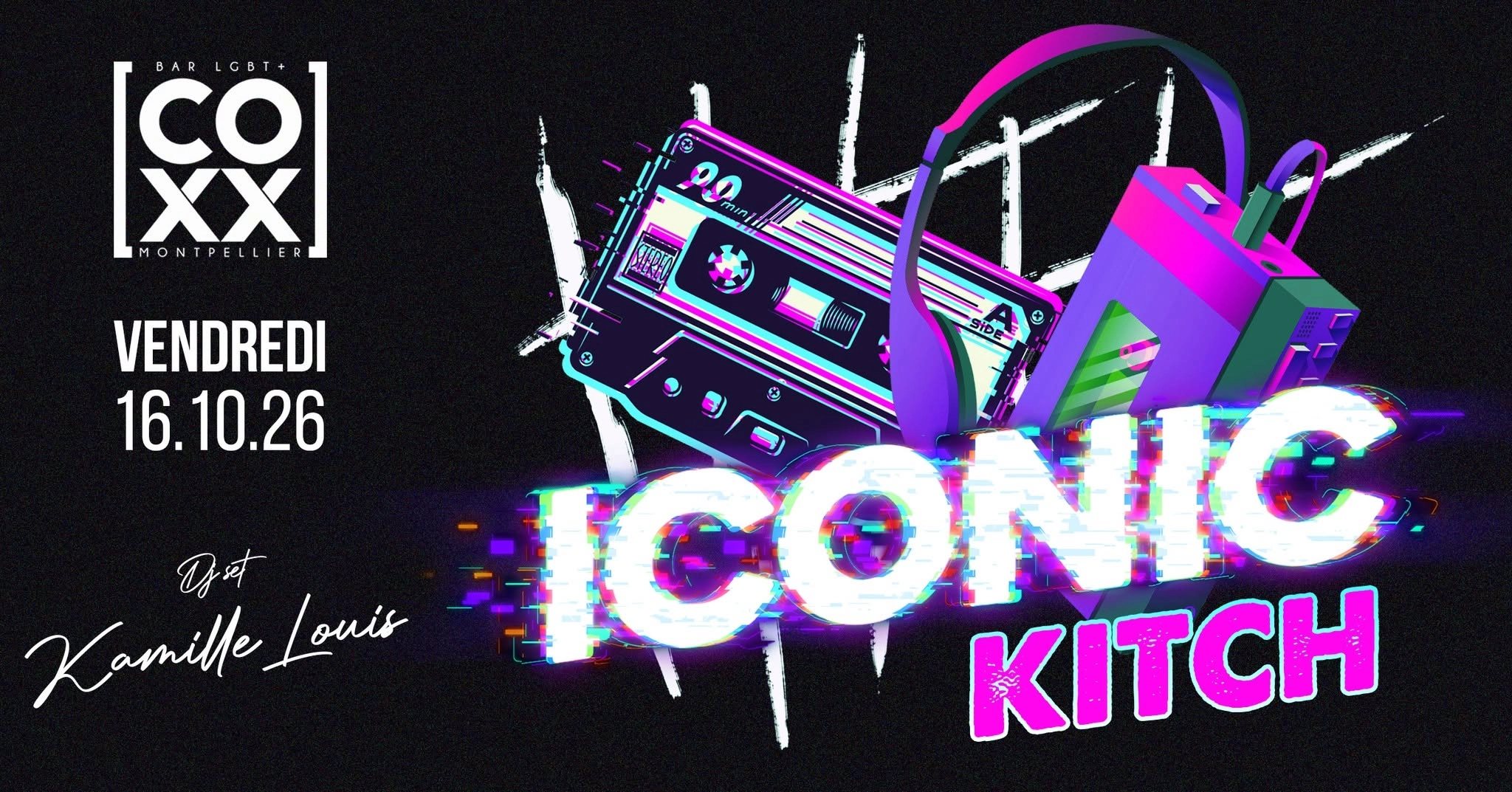 Vendredi 16 octobre ICONIC KITCH. DJ Set Kamille Louis