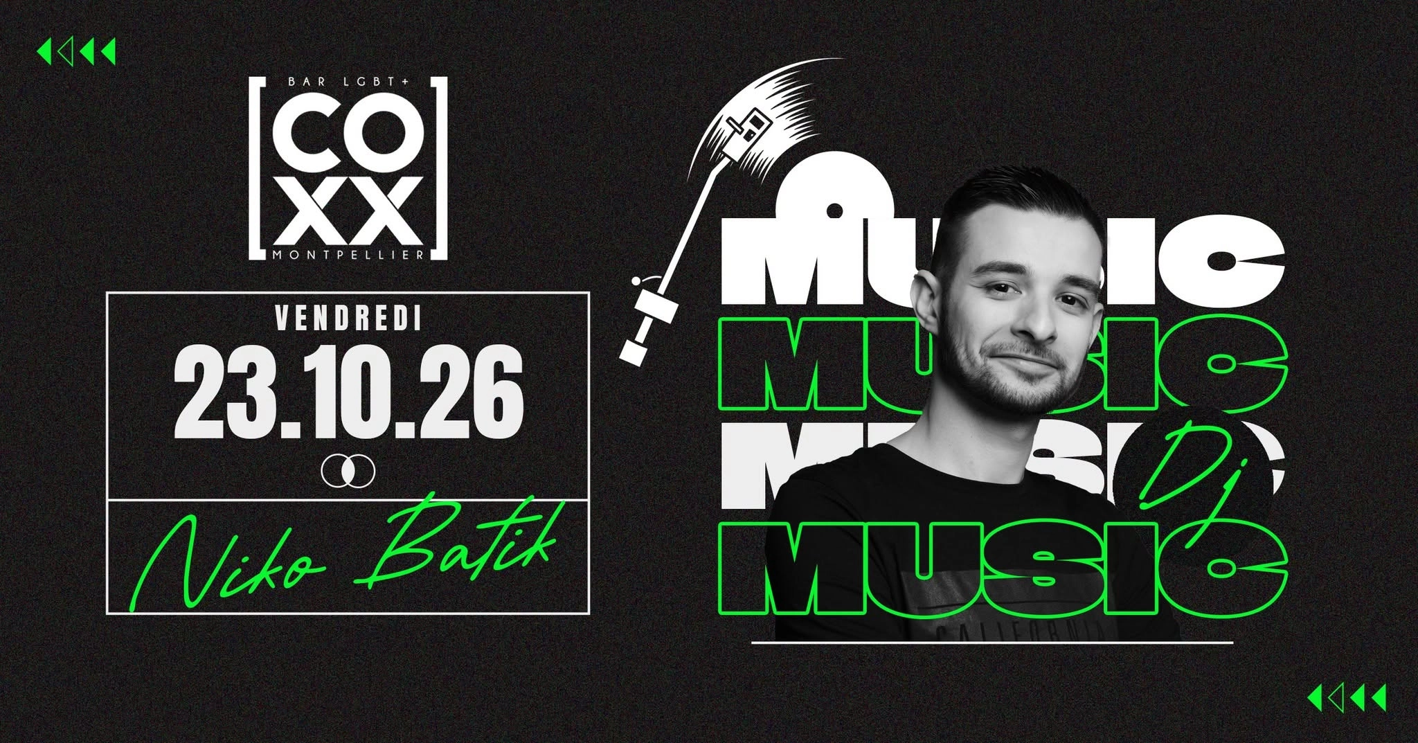 Vendredi 23 octobre DJ Set Niko Batik
