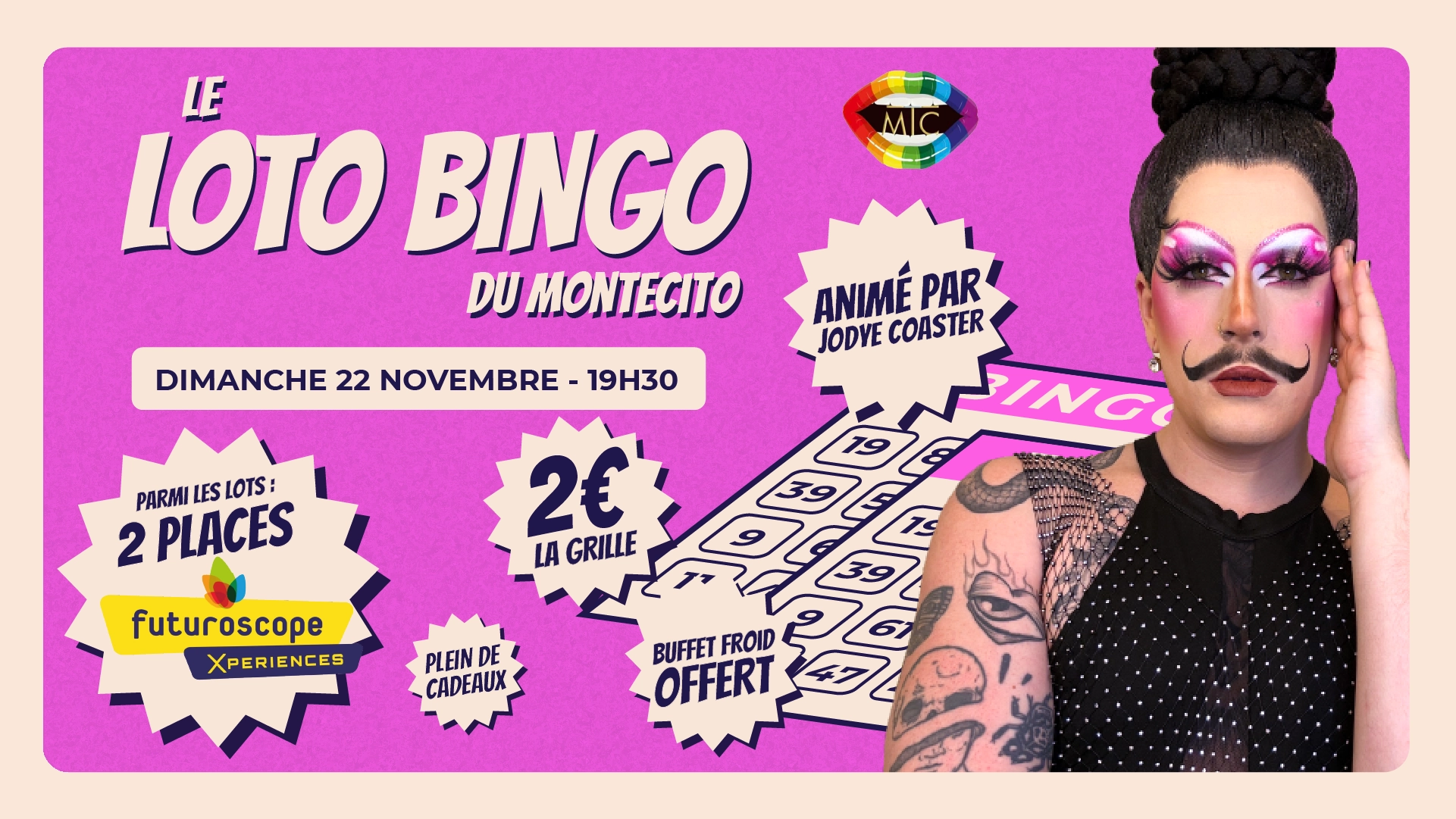 LOTO BINGO DU MONTECITO avec Jodye Coaster