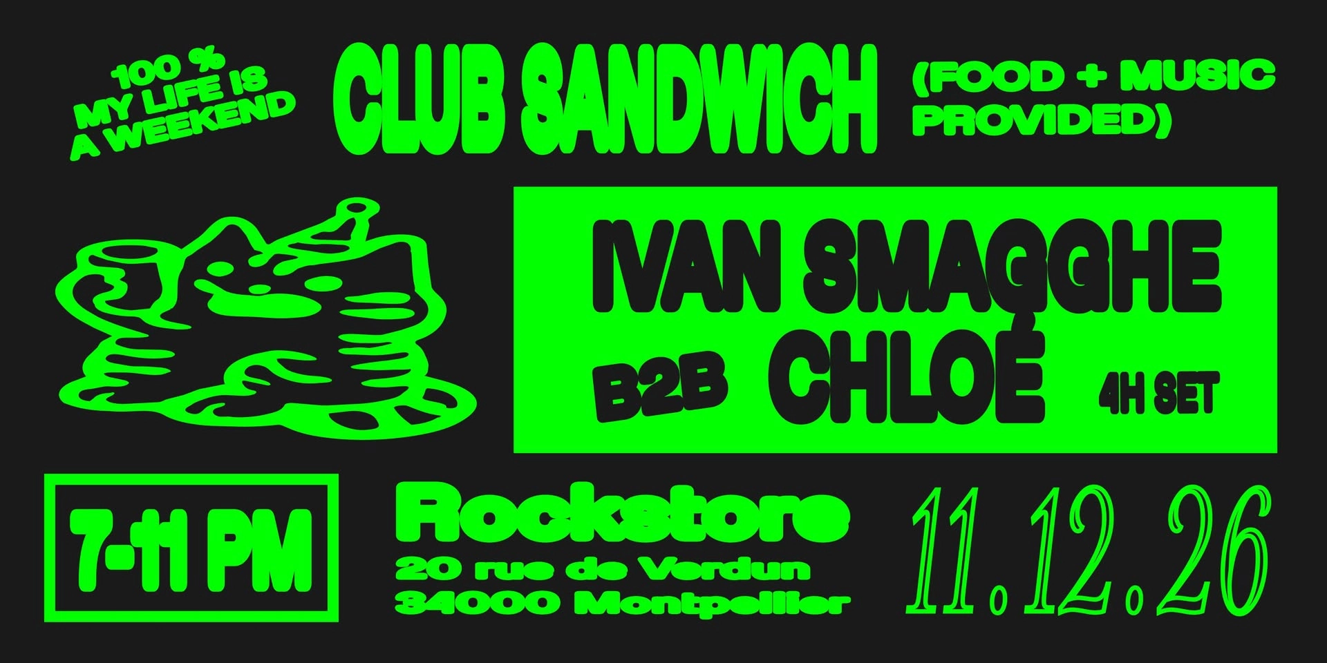 Ivan Smagghe b2b Chloé 4h set !.. - Montpellier, Rockstore